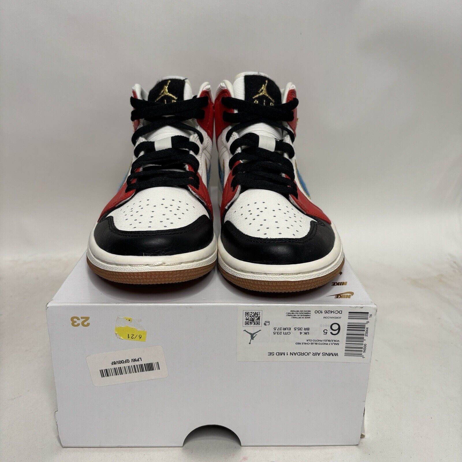 Nike Nike Shoes Air Jordan 1 Mid Retro WMNS “Let Her Man” 2024 Size US 6.5 / IT 36.5 - 2 Thumbnail