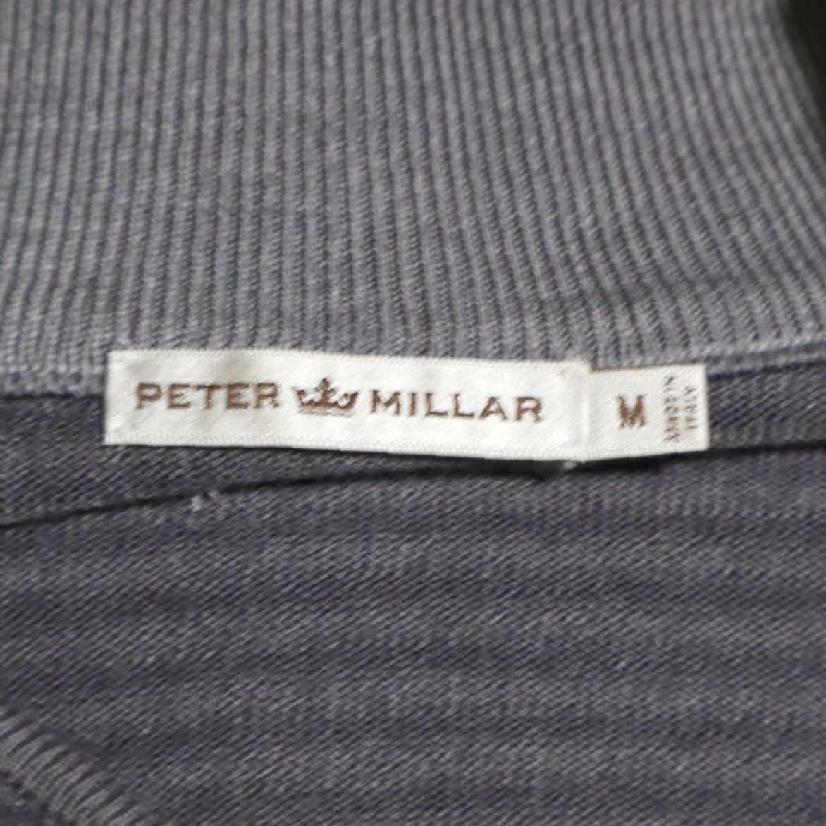 Peter Millar Peter Millar Sweater 1/4 Zip Pullover Striped Merino Wool Gray Men's M Size US M / EU 48-50 / 2 - 5 Thumbnail
