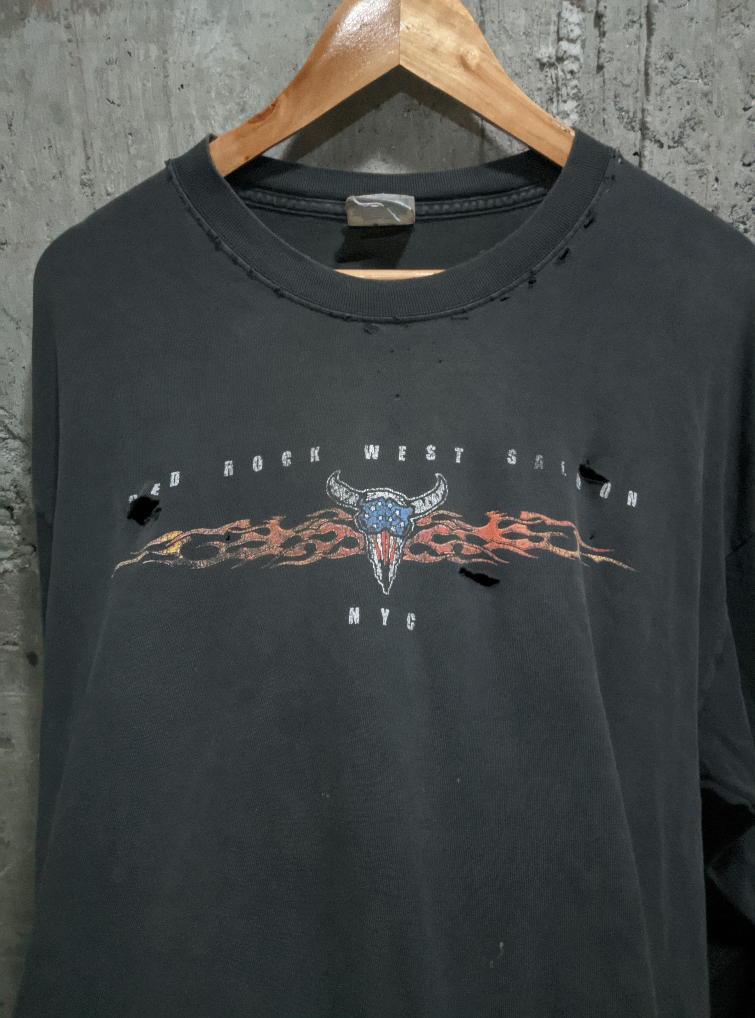 West Coast Choppers Vintage 90s flame sleeves sun fade distressed erd wcc Size US XL / EU 56 / 4 - 4 Thumbnail