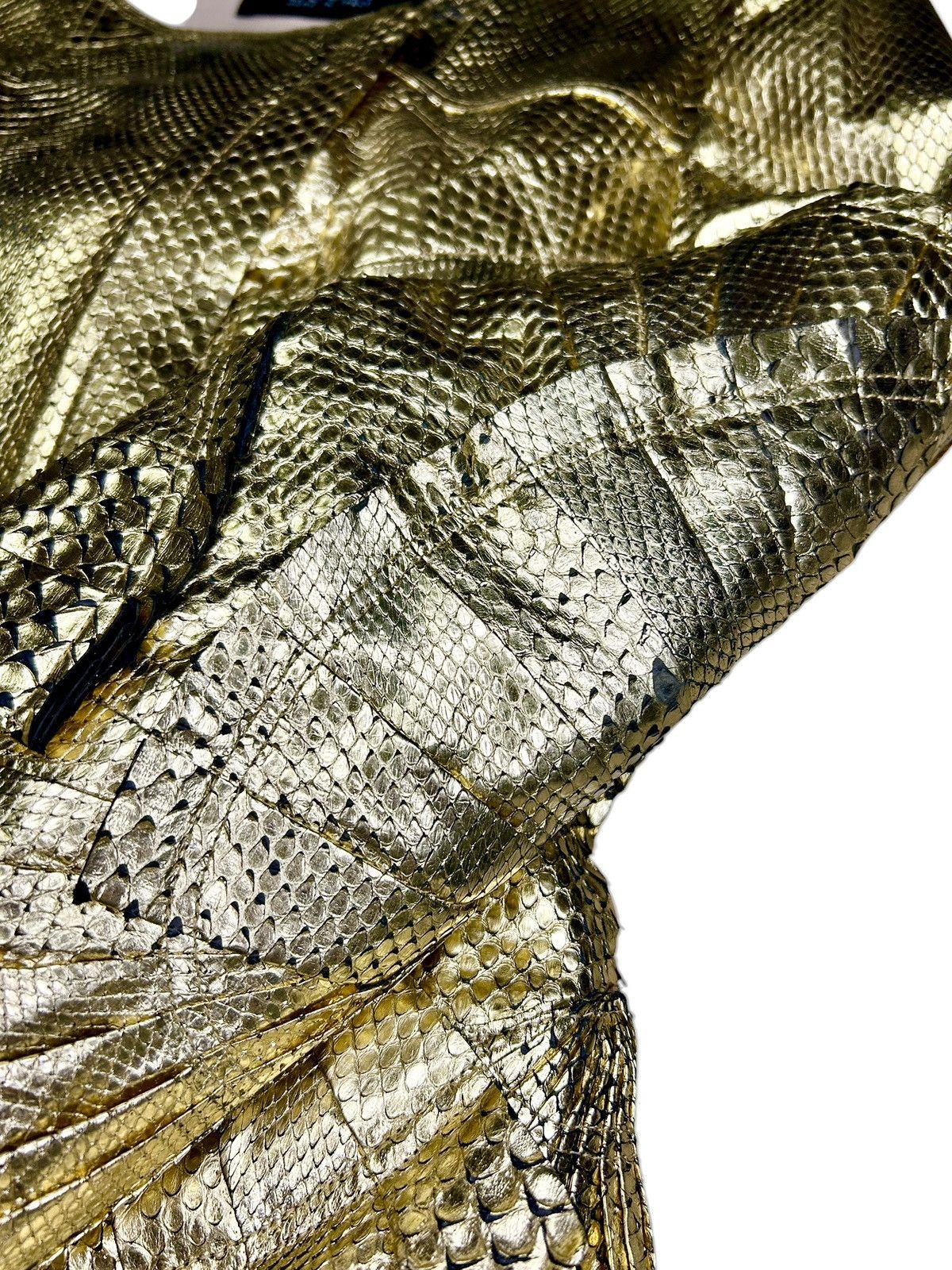 S/S 04 Gold Python Leather Jacket