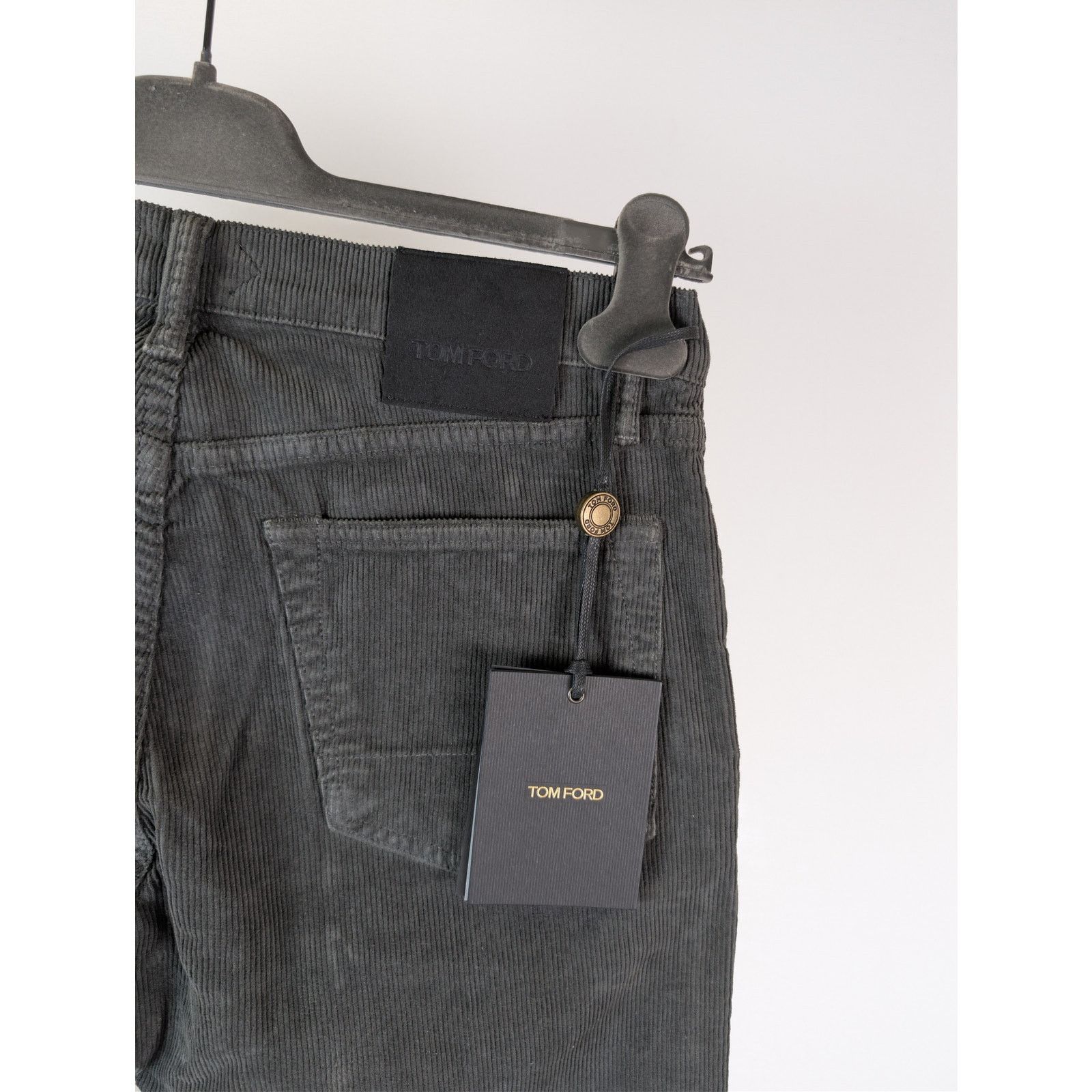 Tom Ford o1rshd1 Slim Fit Coated Denim Jeans in Black / Grey Size US 34 / EU 50 - 14 Thumbnail