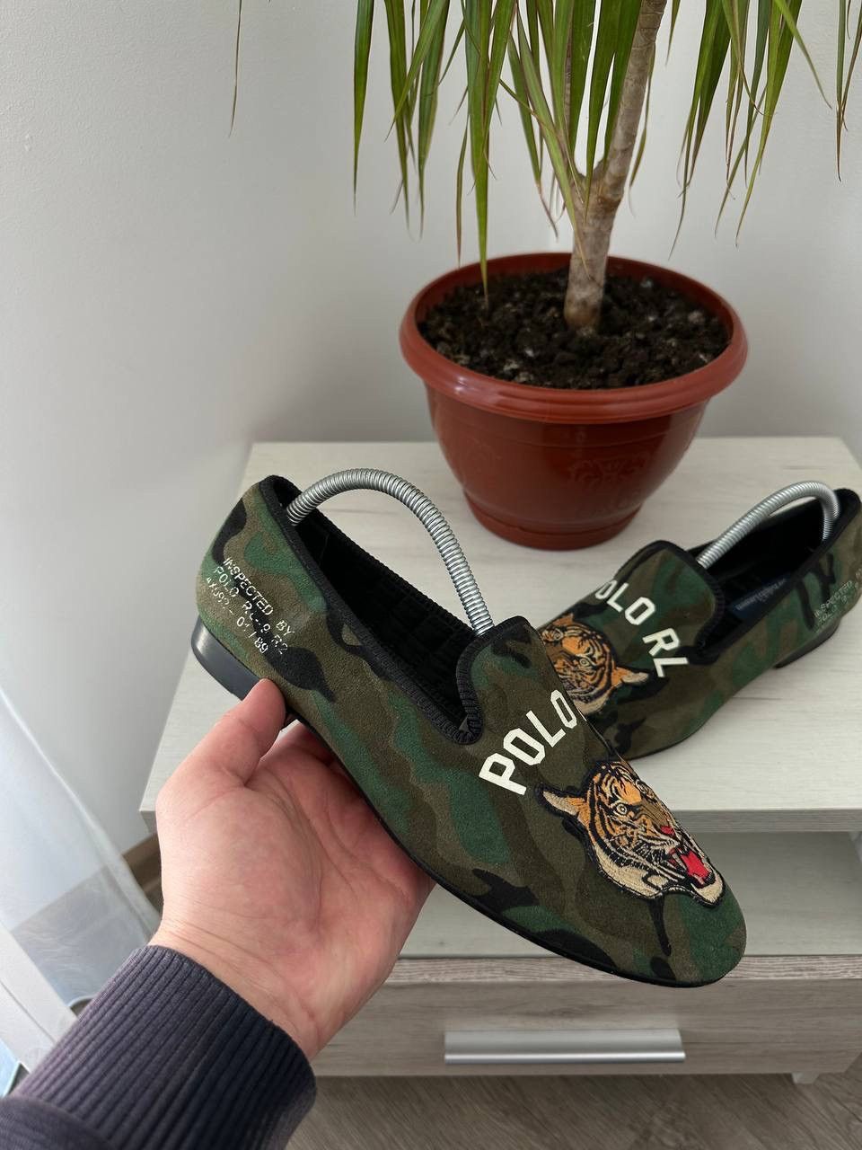 Polo Ralph Lauren × Vintage Vintage Polo Ralph Lauren Green Camo Tiger Shoes Size US 9 / EU 42 - 3 Thumbnail