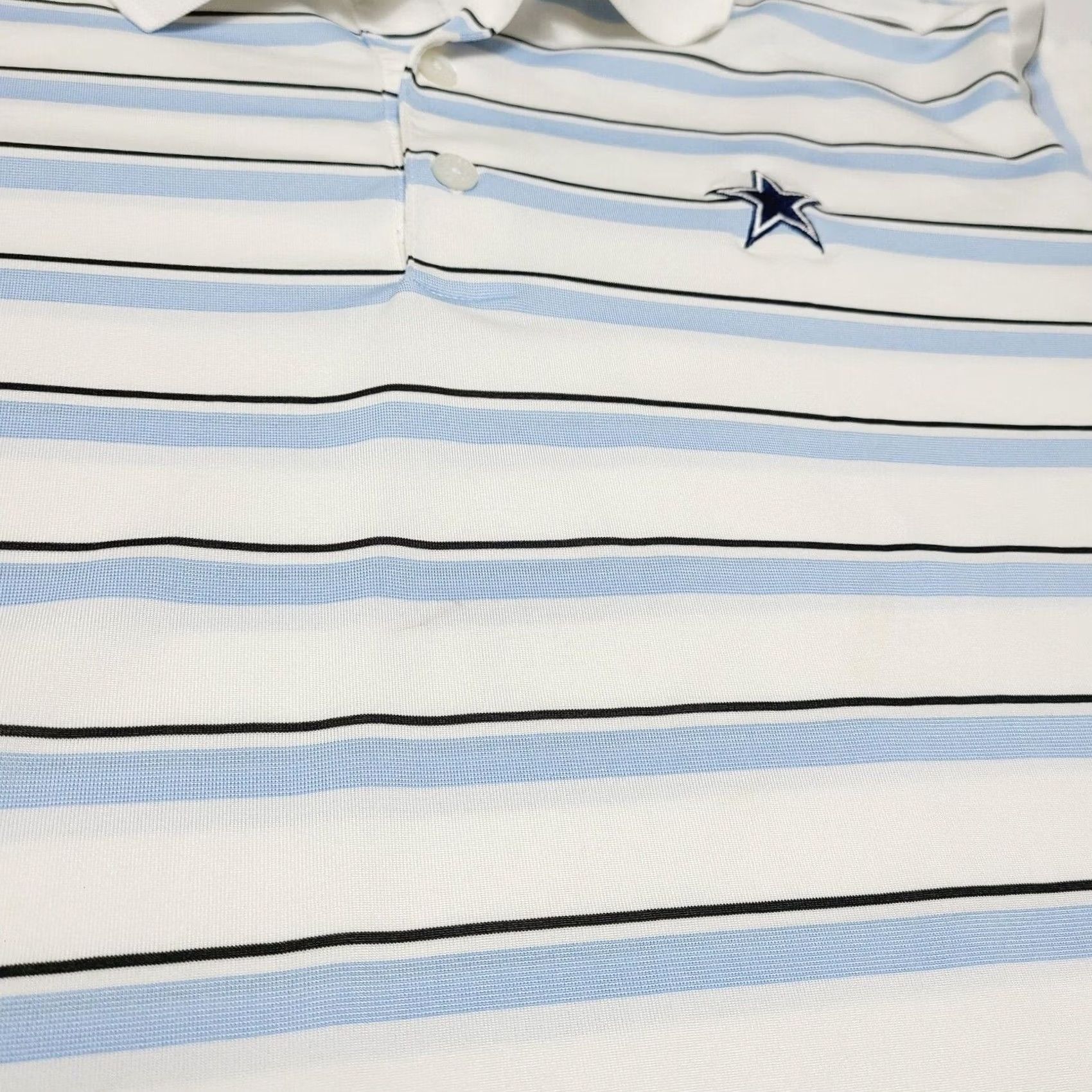 Adidas Adidas Polo Shirt Climacool Dallas Cowboys Golf Breathable Shirt L Men White Striped Polo adidas Golf Polo Mens L Dallas Cowboys Breathable Climacool Size US L / EU 52-54 / 3 - 6 Thumbnail
