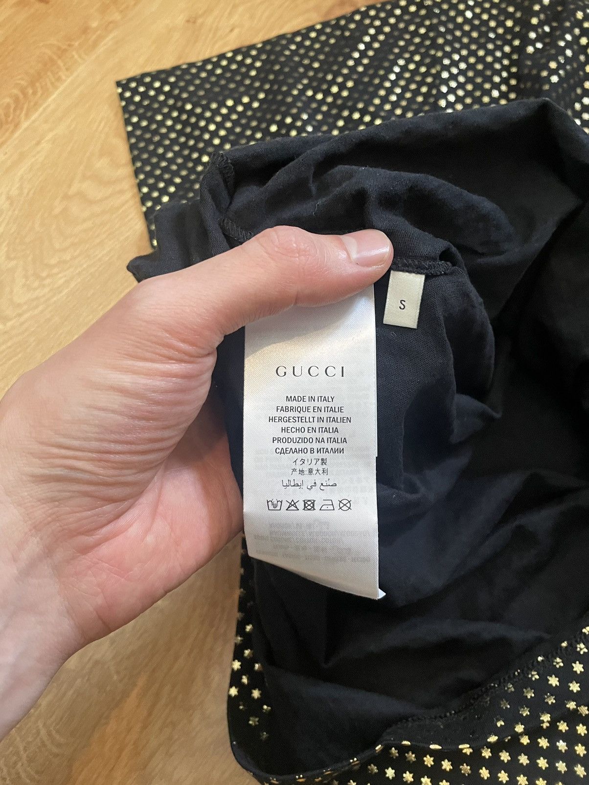 Gucci Gucci gold star print shirt Size US L / EU 52-54 / 3 - 5 Thumbnail