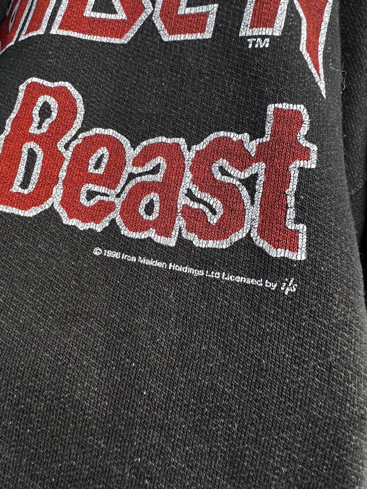Iron Maiden 1998 iron Maiden tour hoodie Best of the Beast punk Size US M / EU 48-50 / 2 - 6 Thumbnail