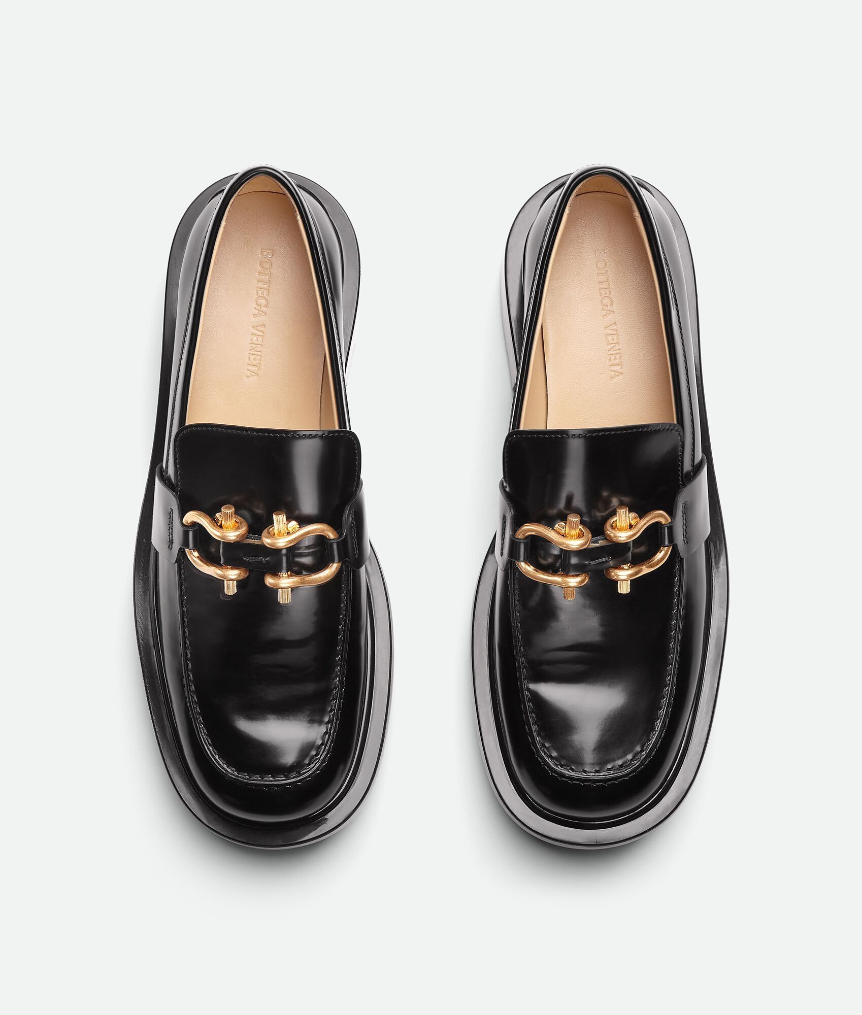 Bottega Veneta o1n1vont0125 Monsieur Chunky Loafers in Black Size US 8 / IT 38 - 4 Thumbnail