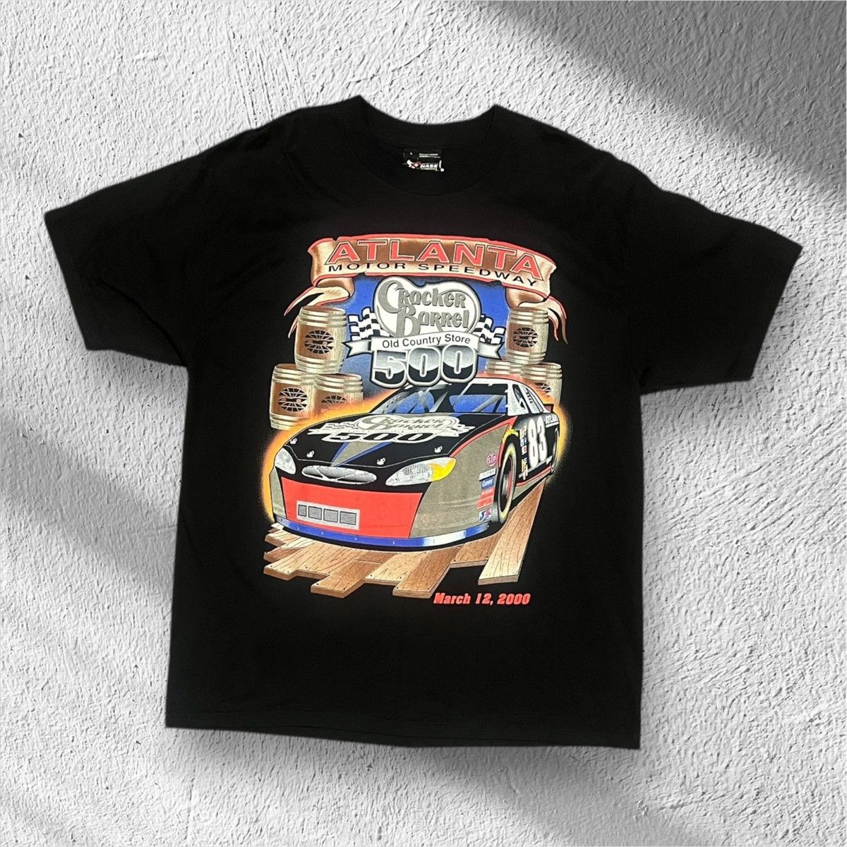Chase Authentics Vintage 2000 Atlanta Motor Speedway Cracker Barrel 500 Shirt Size US L / EU 52-54 / 3 - 1 Thumbnail
