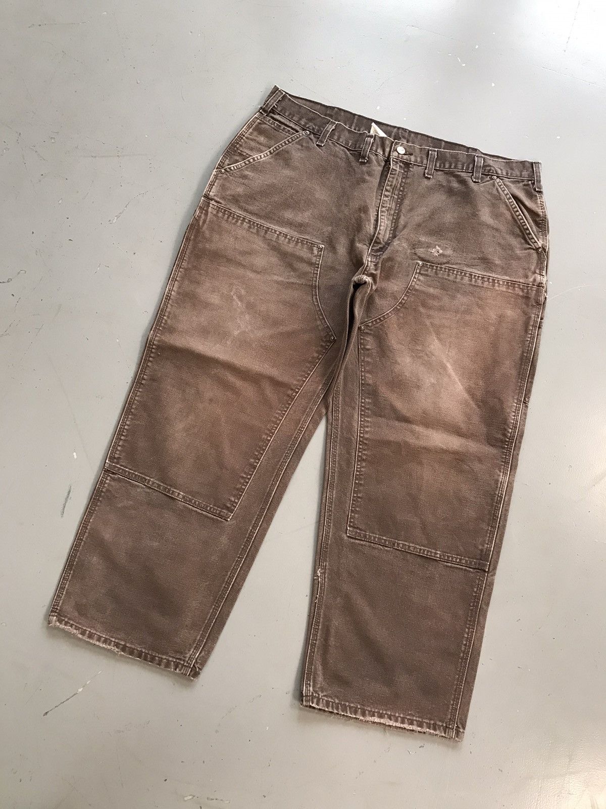 Carhartt × Vintage Vintage Carhartt B136 DKB double knee carpenter denim Size US 44 / EU 60 - 2 Thumbnail
