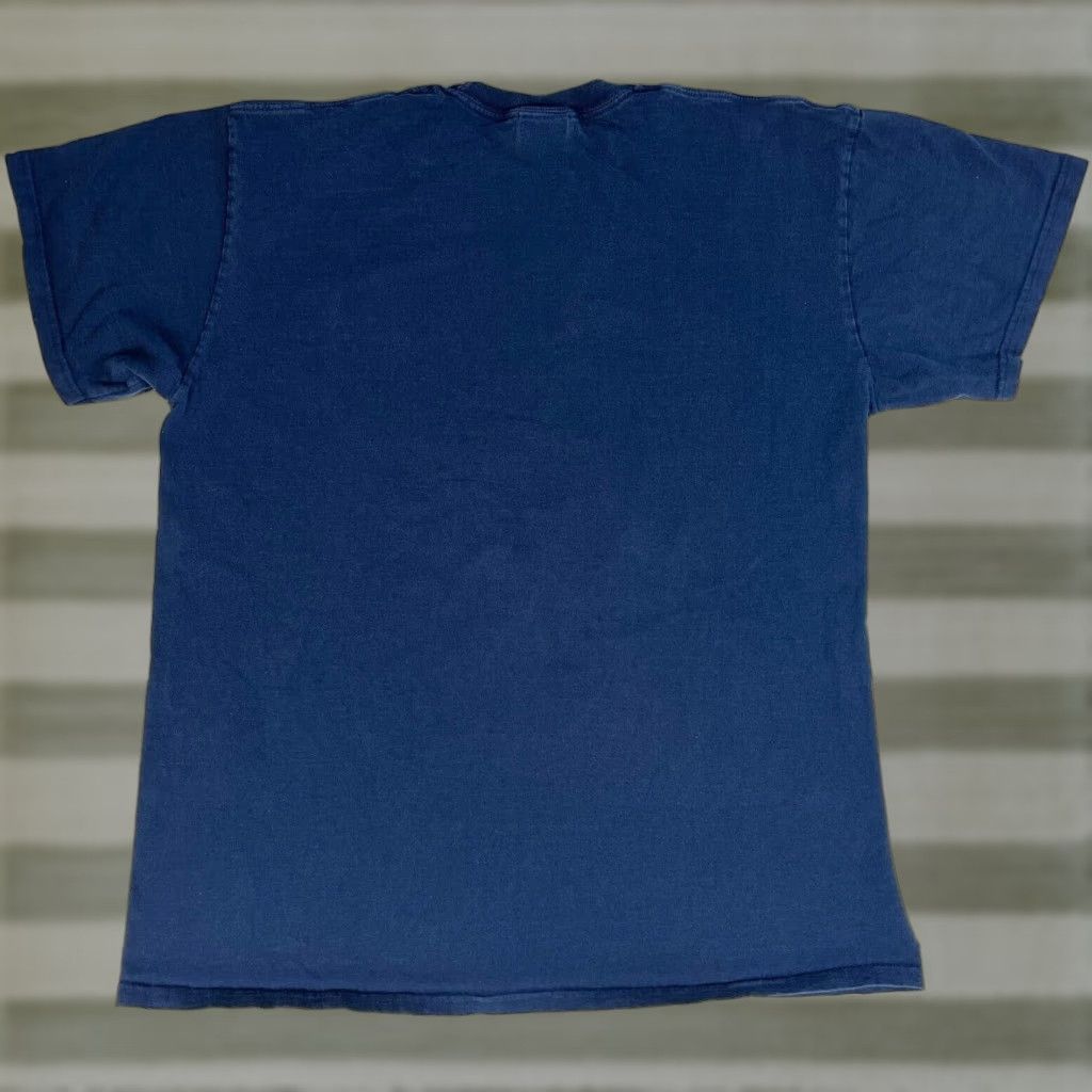 Nike VINTAGE Nike Logo T-Shirt Mens 2XL Navy Cotton Short Sleeve Crew Neck 2006 Logo Sports Classic Decade 2000s Size US XXL / EU 58 / 5 - 1 Thumbnail