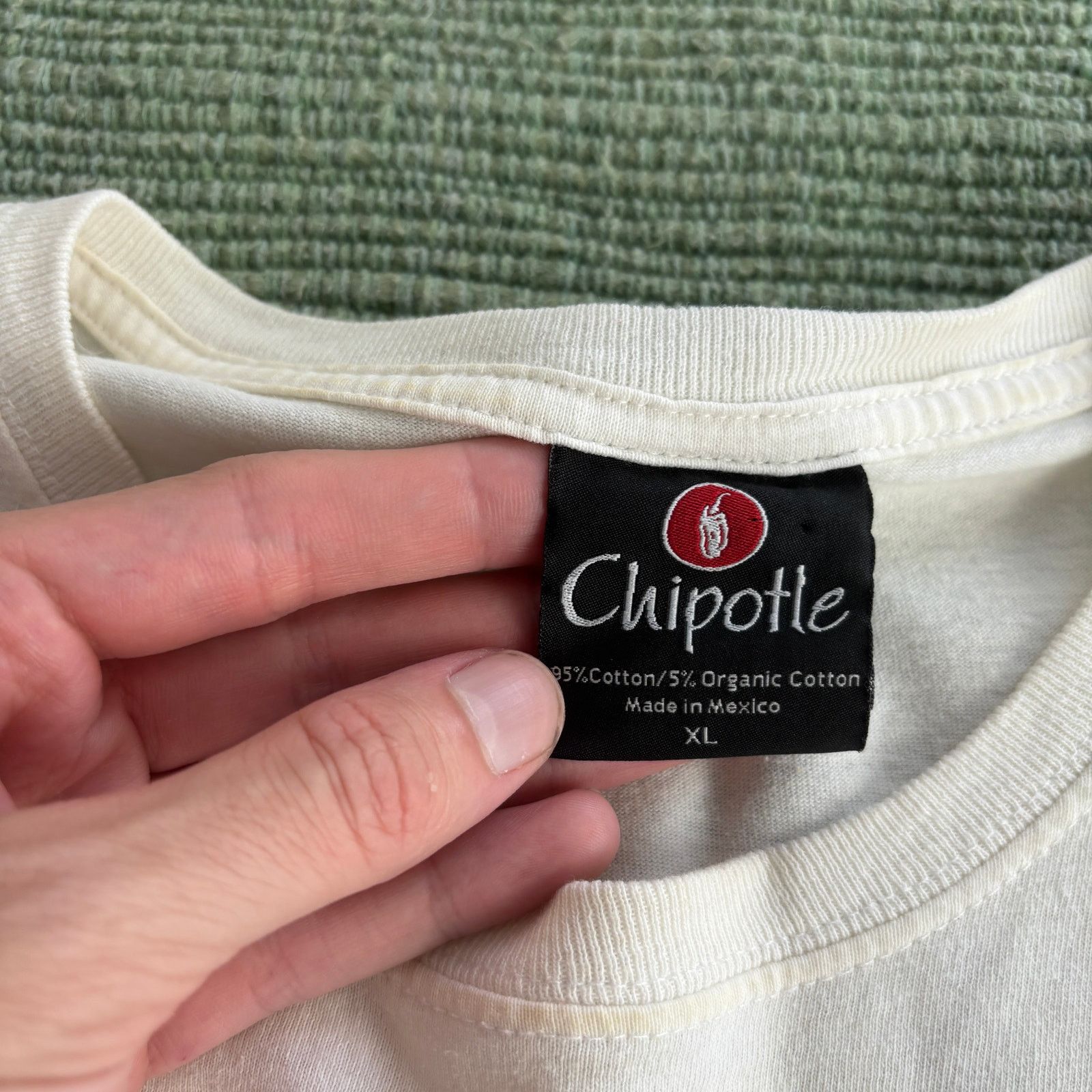 Vintage Vintage Chipotle Employee Tee Shirt Sz XL Double Sided Size US XL / EU 56 / 4 - 4 Thumbnail