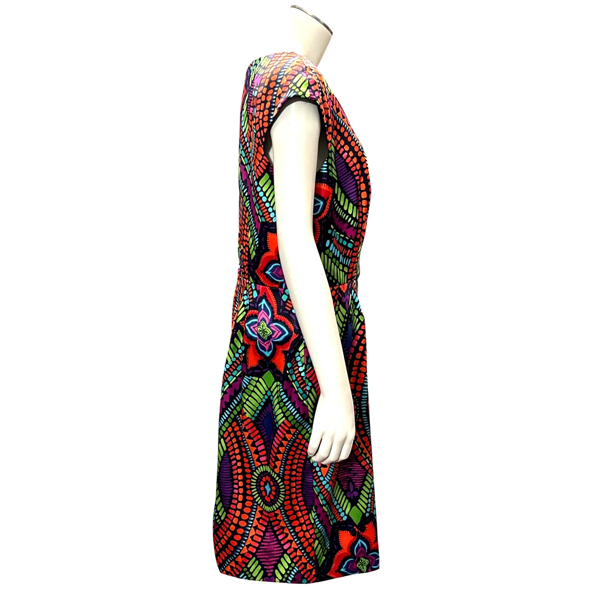 Other AGB Dress Multicolor Geometric Tribal Print Sheath Dress Siz Size M / US 6-8 / IT 42-44 - 7 Thumbnail