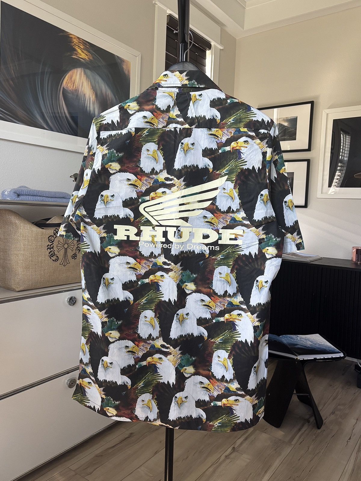 Rhude LIMITED EDITION - EAGLE DREAMS GRAPHIC BUTTON UP Size US M / EU 48-50 / 2 - 1 Thumbnail