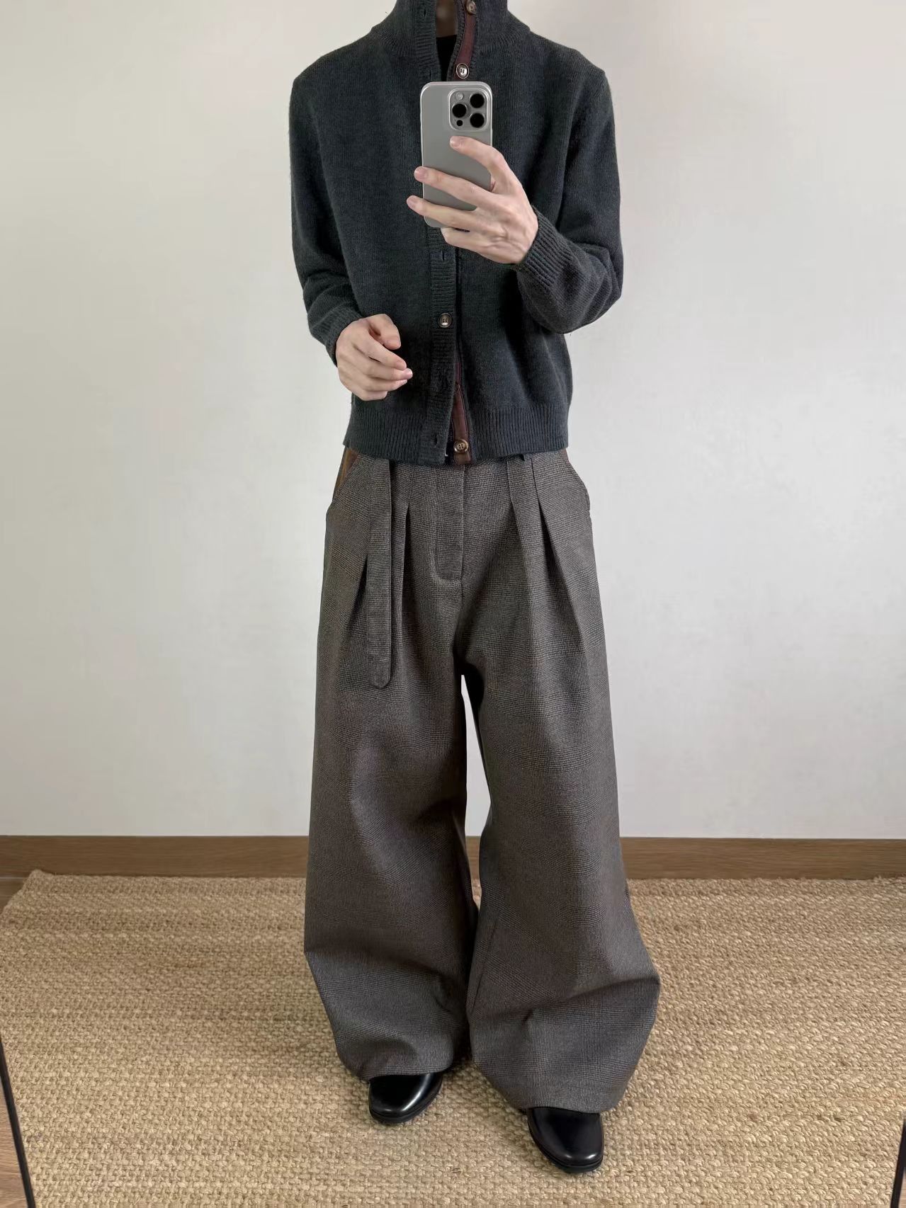 Other Casual Old Money Style Wide-Leg Trousers Size US 34 / EU 50 - 2 Thumbnail