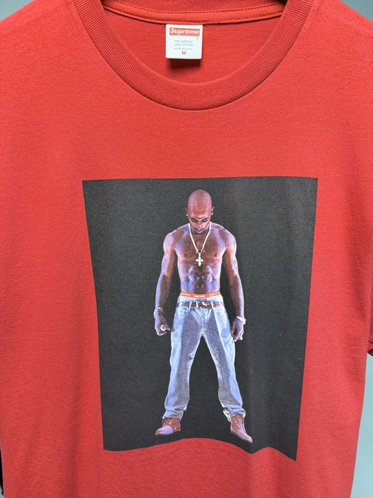Supreme Supreme Tupac Hologram Shirt Red size M Size US M / EU 48-50 / 2 - 1 Thumbnail