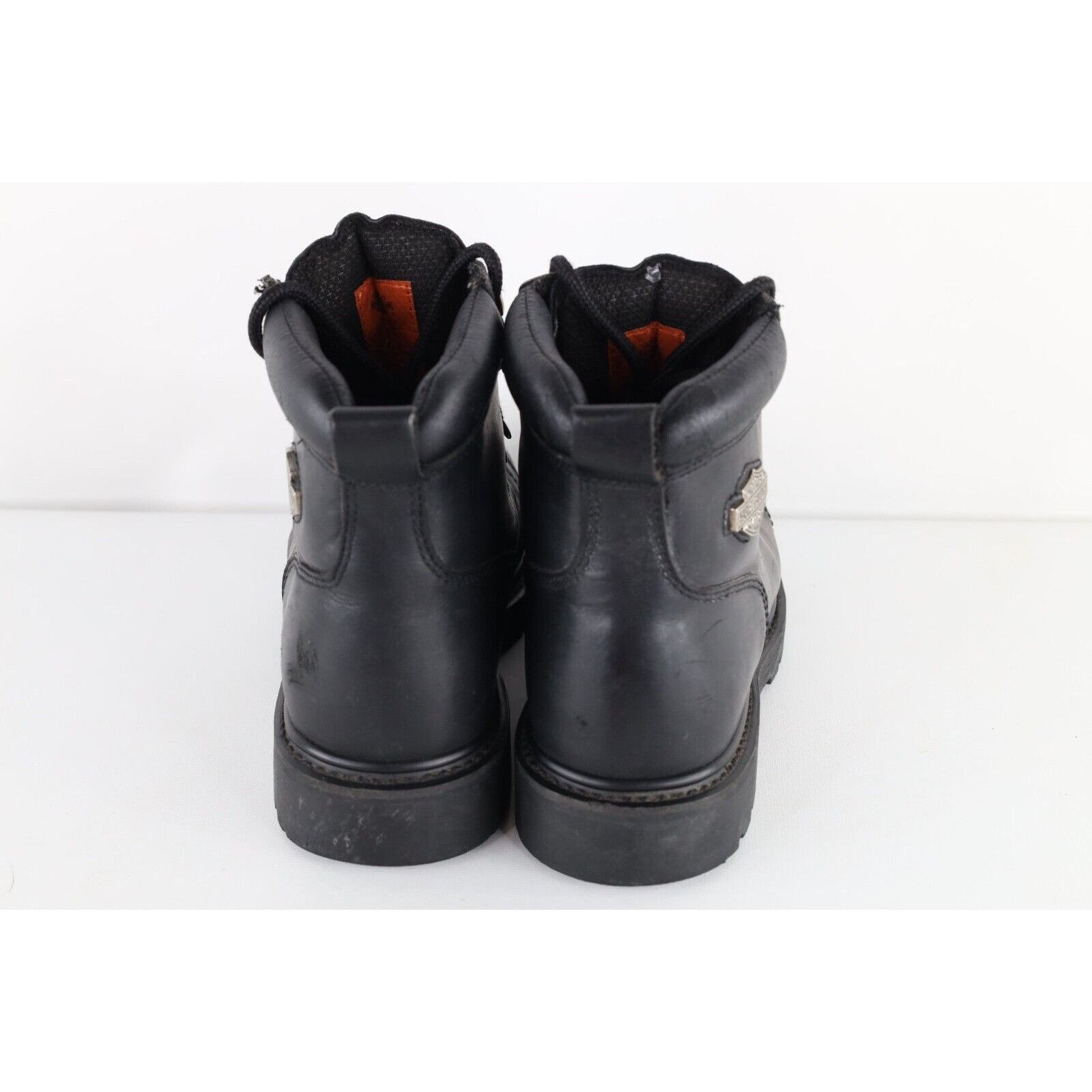 Harley Davidson × Vintage Vintage 90s Harley Davidson Distressed Leather Boots Size US 8 / IT 38 - 8 Thumbnail