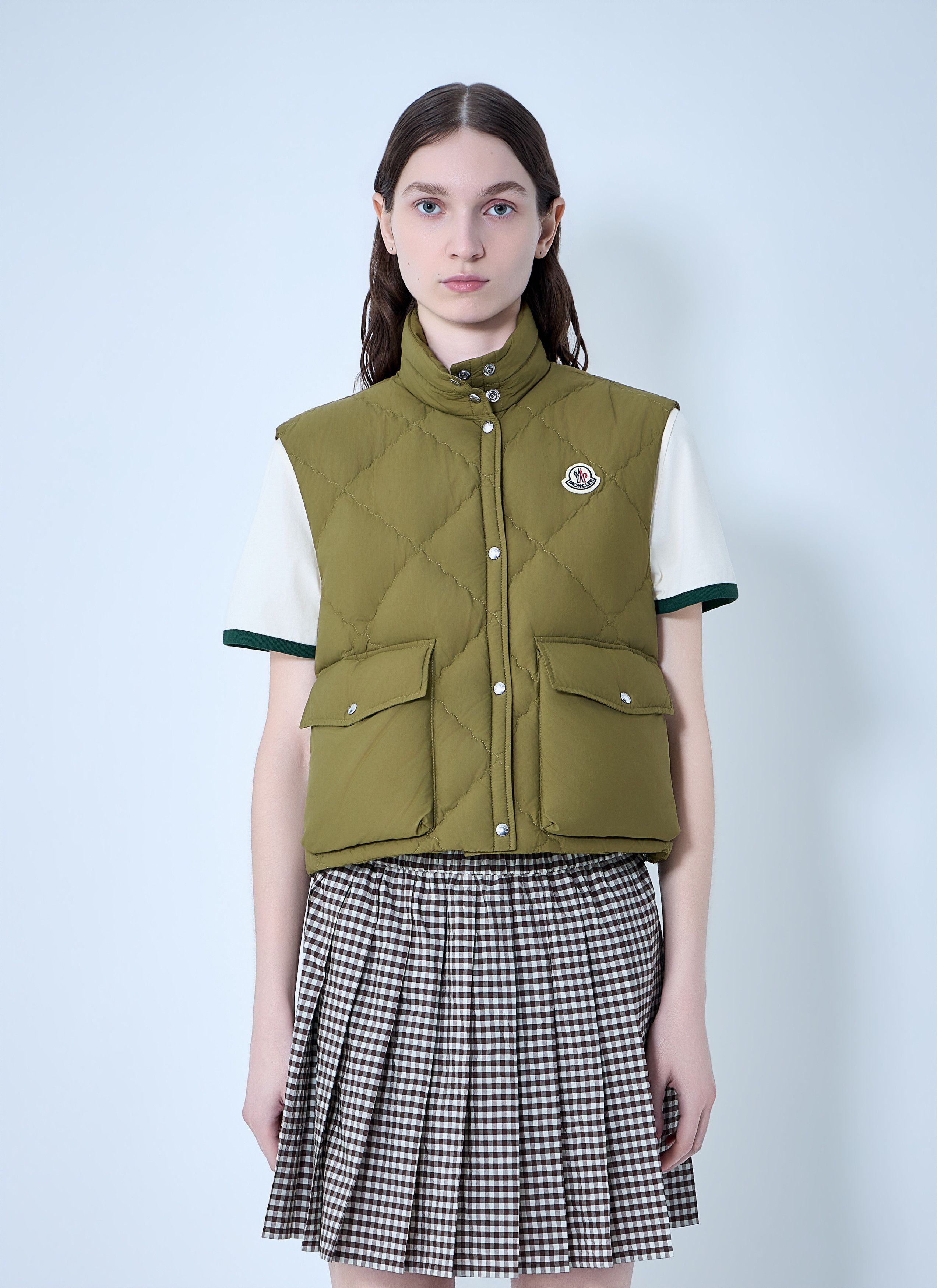 Moncler Biois Quilted Down Vest Size S / US 4 / IT 40 - 1 Thumbnail