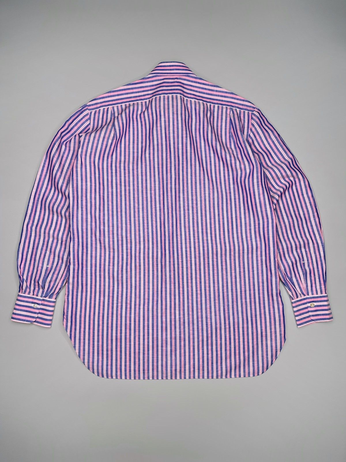 Kiton Kiton Linen Button Up Shirt Size US XL / EU 56 / 4 - 9 Thumbnail