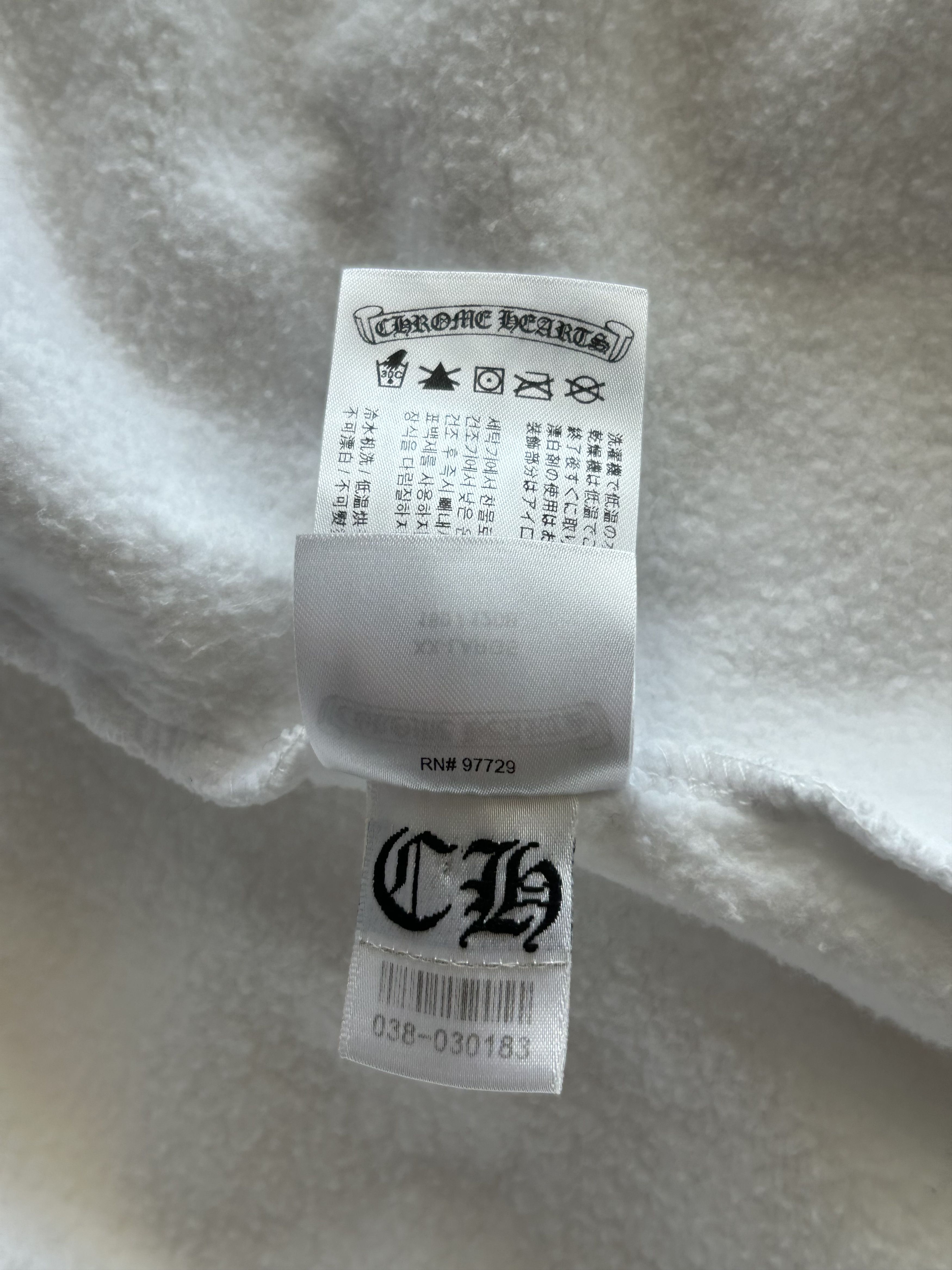 Chrome Hearts Chrome Hearts White & Black Script Logo Zip Up Hoodie Size US XXL / EU 58 / 5 - 7 Thumbnail