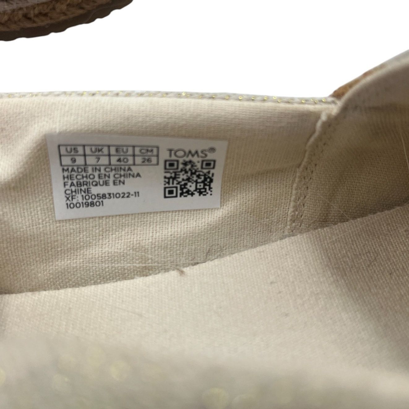 Toms Toms Valencia Canvas Platform Espadrille Casual Flat Shoes 9 Size US 9 / IT 39 - 7 Thumbnail