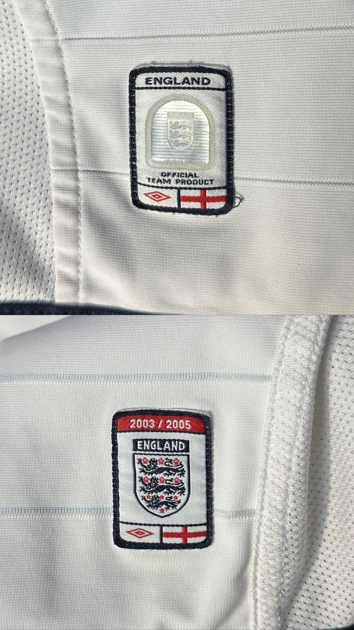 Umbro × Vintage England 2003 2005 home on2 sides Football Shirt jersey Umbro Size US XS / EU 42 / 0 - 4 Thumbnail