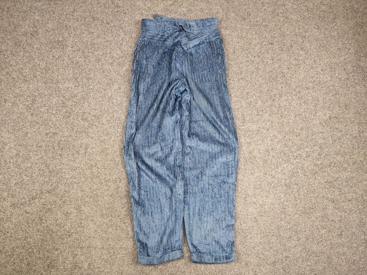 Escada Vintage Escada By Margaretha Ley Corduroy Velour Blue Pants Size 27" / US 4 / IT 40 - 11 Thumbnail