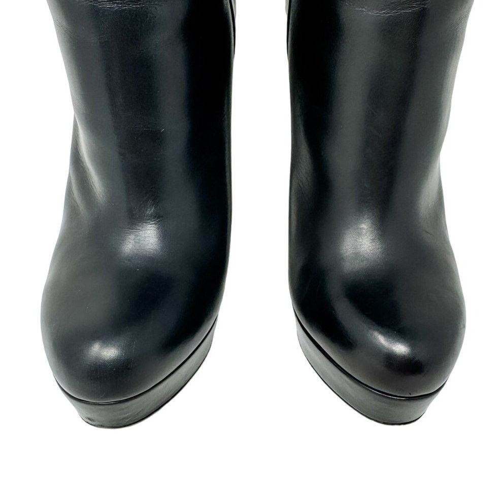 Gucci Gucci Josephine Black Horsebit Knee High Boots size 38.5 Size US 8.5 / IT 38.5 - 10 Thumbnail
