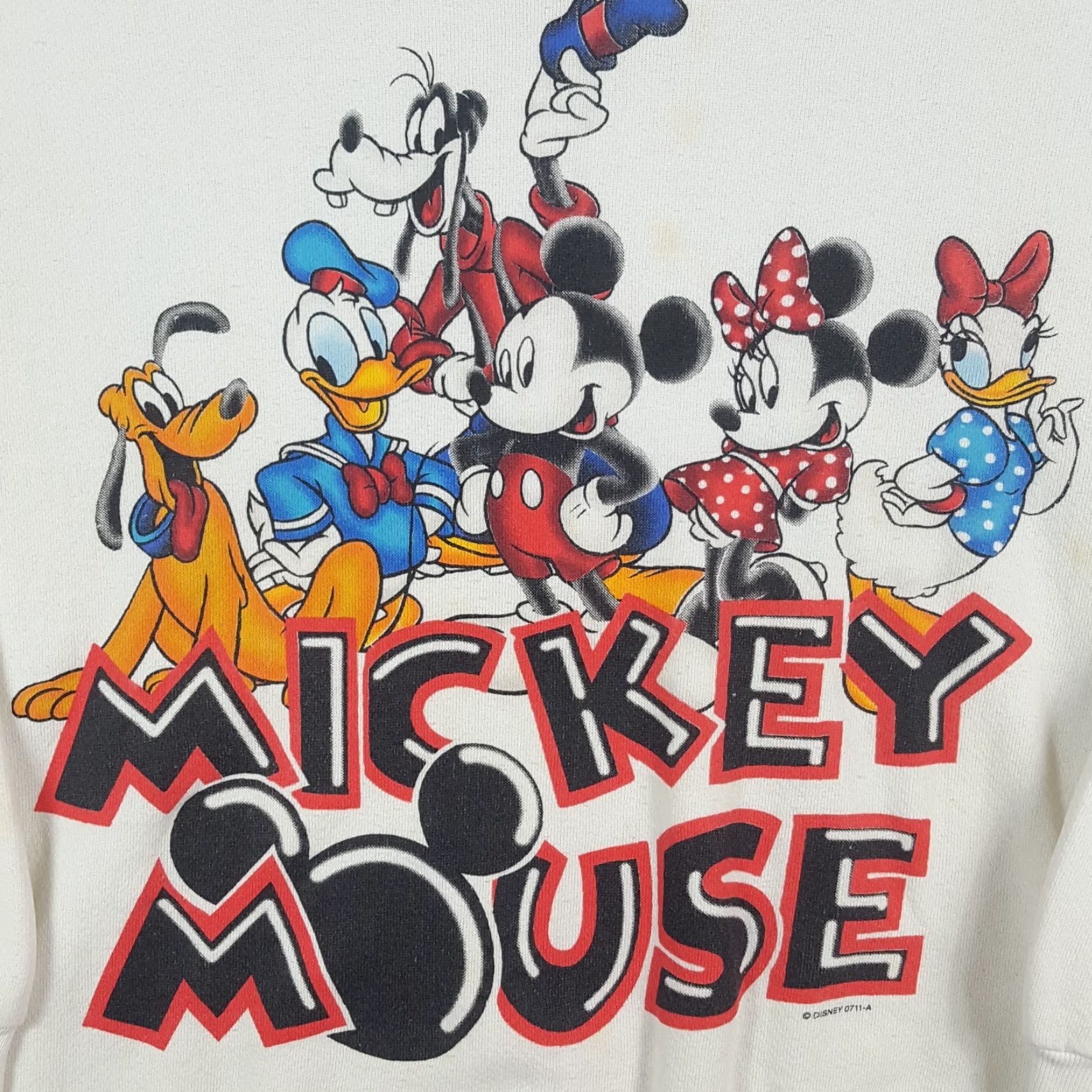 Mickey Unlimited VINTAGE Mickey Mouse Friends Cartoon Disney Men's XL Pullover Crewneck Sweatshirt Size US XL / EU 56 / 4 - 3 Thumbnail
