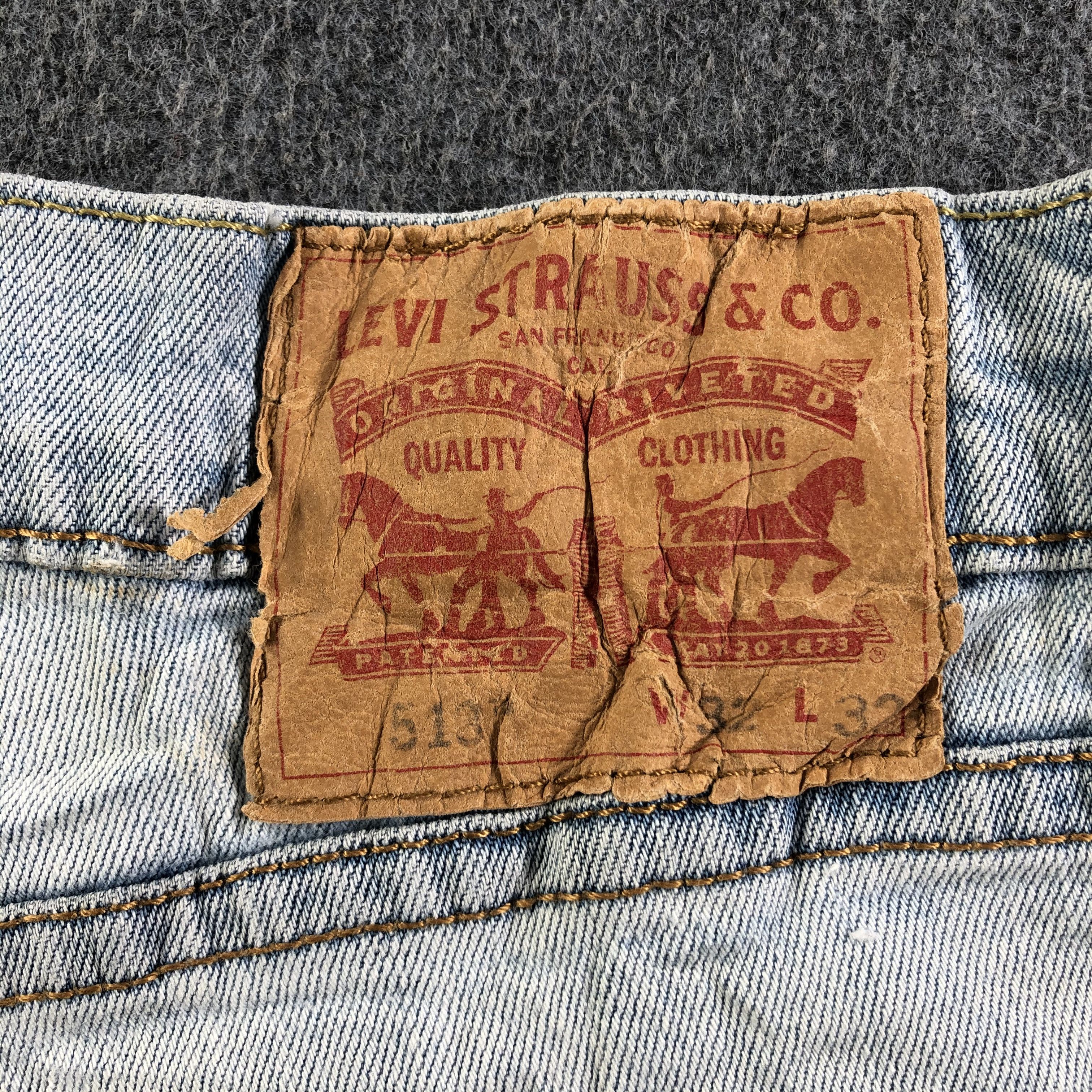 Levi's Vintage Light Wash Levis 513 Jeans-J3223 Size US 32 / EU 48 - 5 Thumbnail