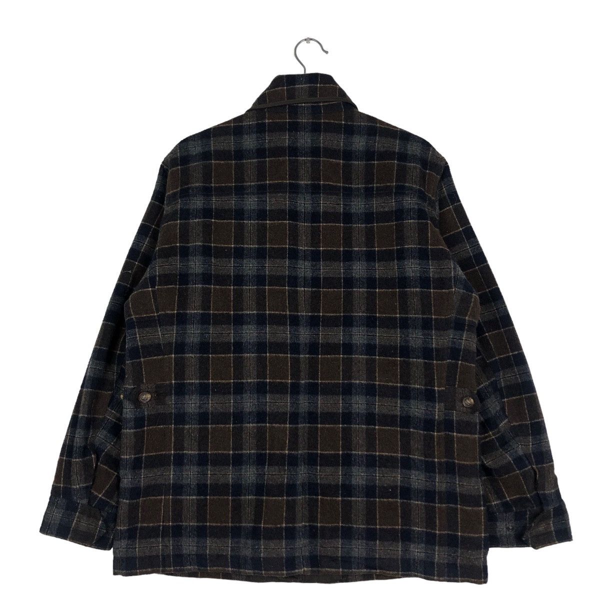 Japanese Brand 🔥Vintage Wool Jacket Simple Life Tartan Design Issey Miyake Size US L / EU 52-54 / 3 - 8 Thumbnail