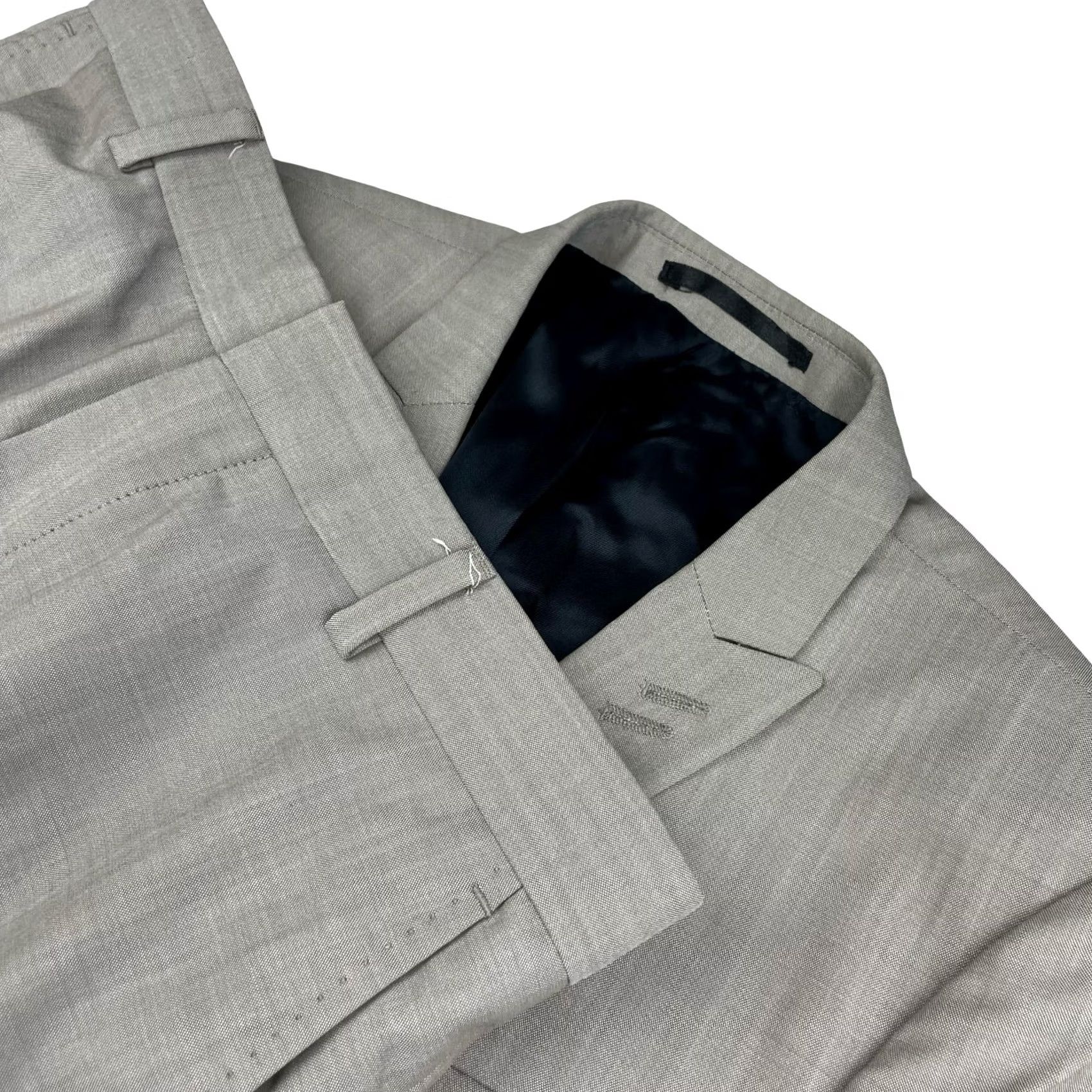 The Kooples The Kooples Men’s Suit 2-Button Beige Wool 100% 36S Regular Jacket 36 Short Pants 30x32 Vintage No Mens Size 36R - 2 Thumbnail