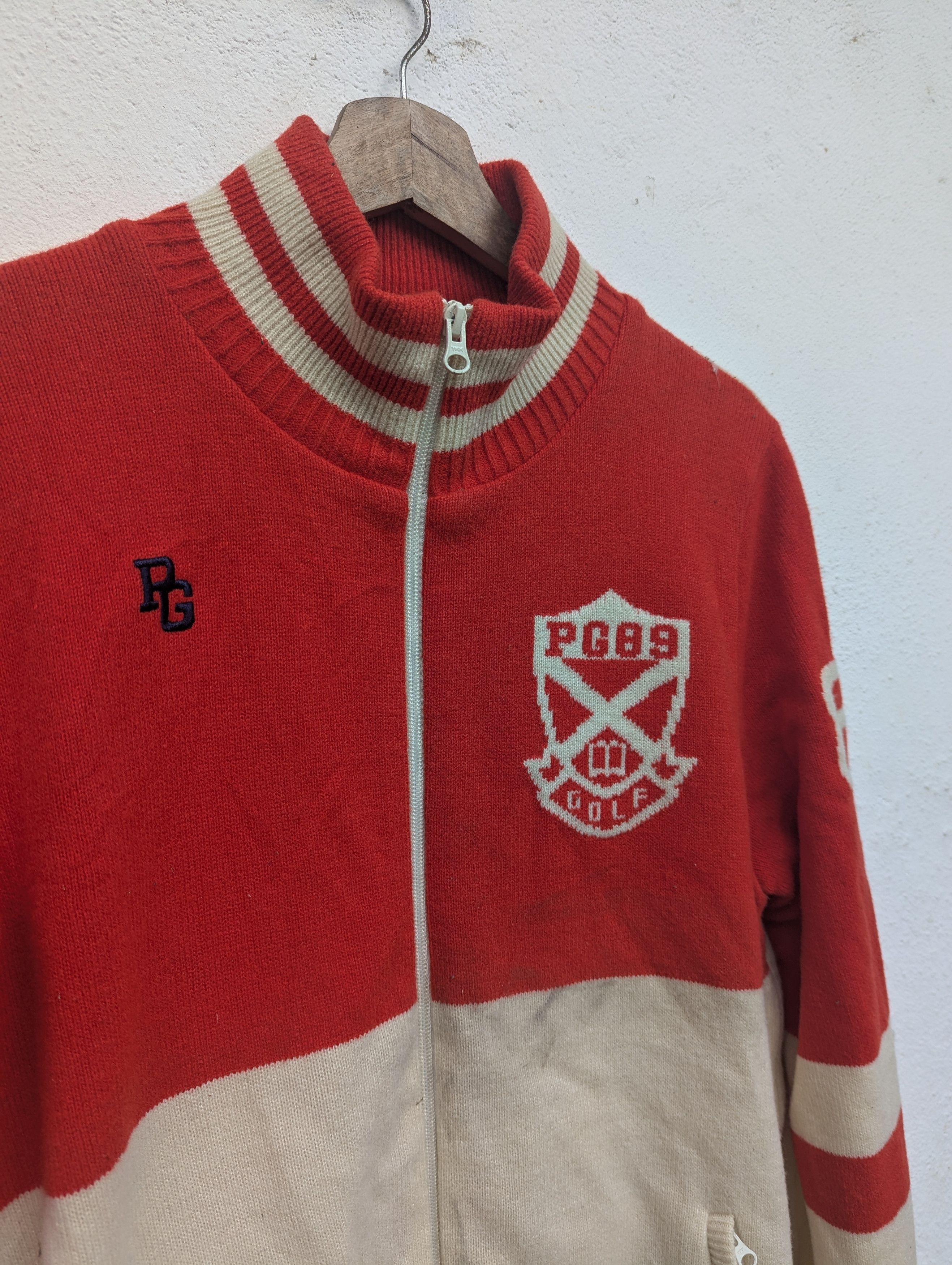 Japanese Brand PEARLY GOLF COLOUR BLOCK SWEATER Size US S / EU 44-46 / 1 - 3 Thumbnail