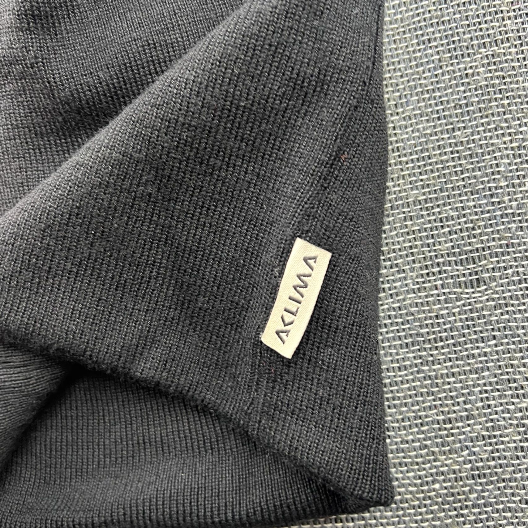 Vintage ACLIMA Beanie Hat One Size 100% Merino Wool Black Thermal Unisex Adults Knit Beanie Lined Shipped from Europe Ladies? Size ONE SIZE - 4 Thumbnail