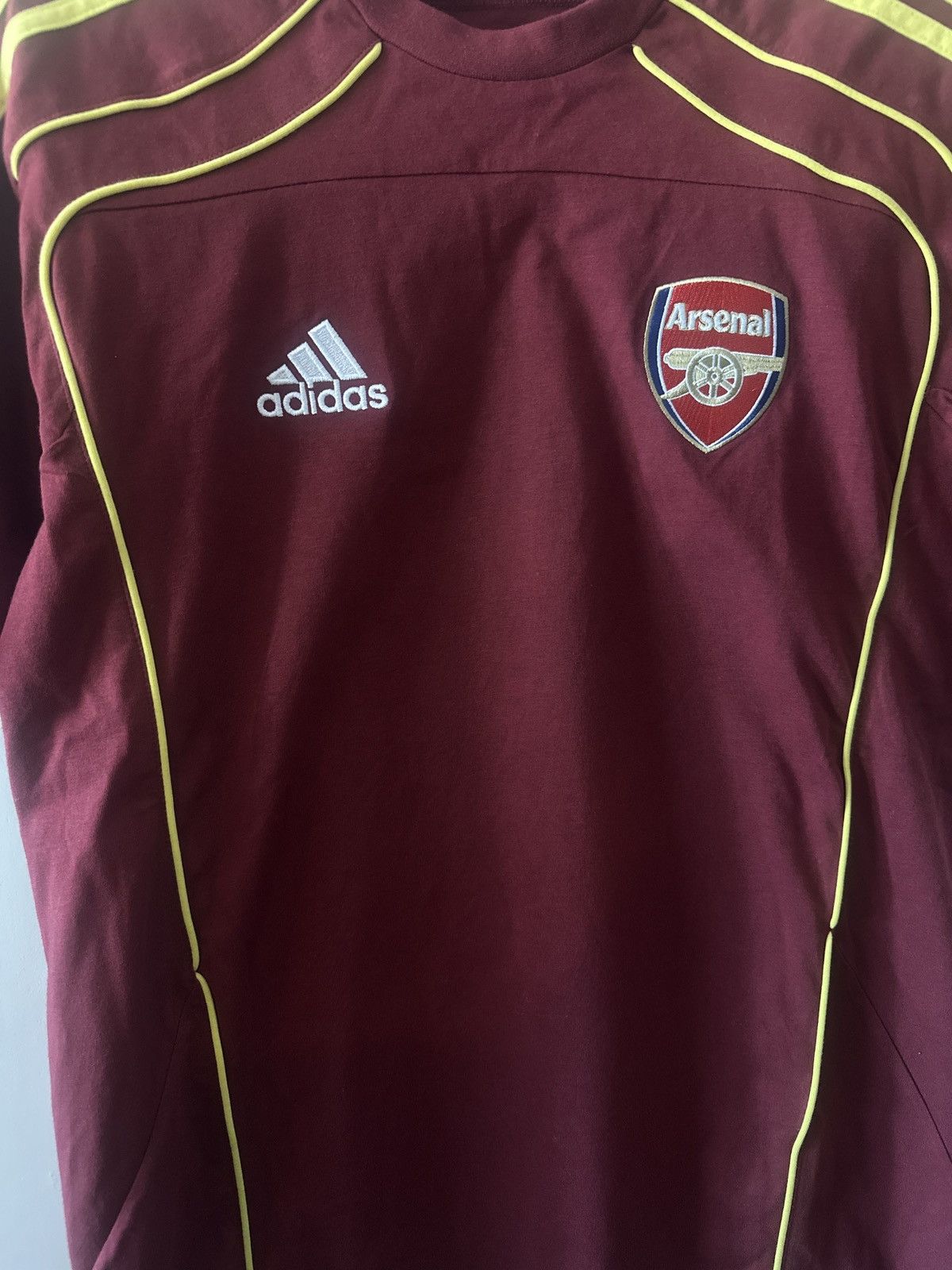 Adidas Burgundy Arsenal Shirt Size US S / EU 44-46 / 1 - 3 Thumbnail