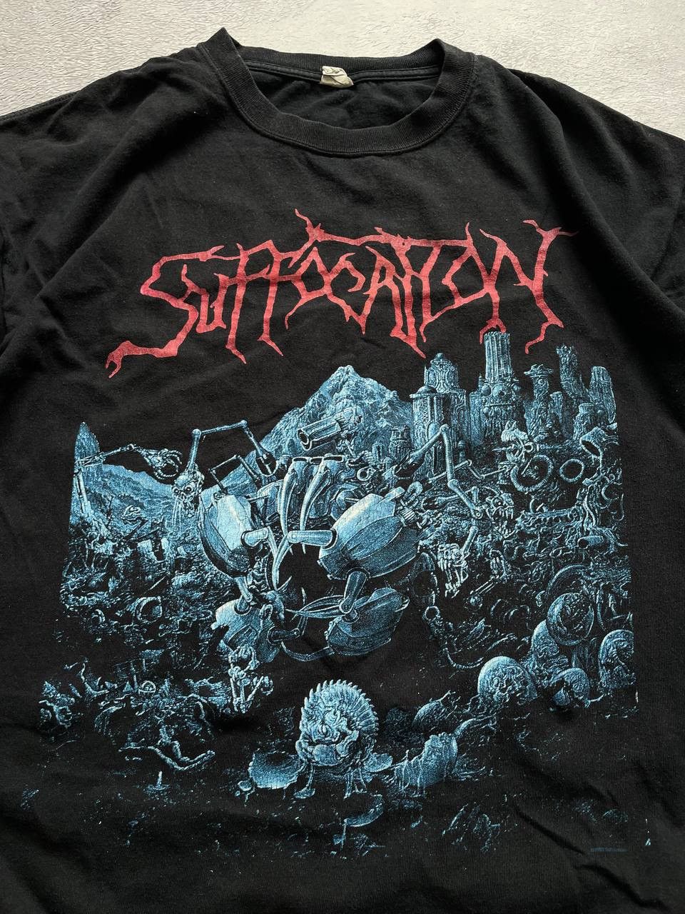 Vintage Vintage Rare Suffocation Effigy Of Forgotten 2003 black tee Size US XL / EU 56 / 4 - 4 Thumbnail