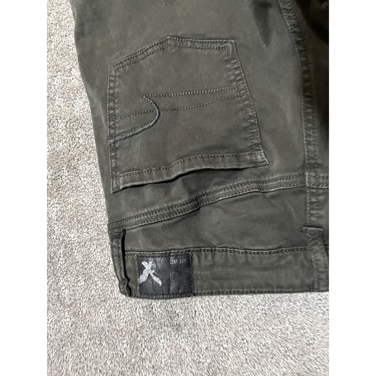 American Eagle Outfitters VINTAGE American Eagle Womens Jegging Pants Regular Size 4 Gray Solid Stretch Denim Authentic Size 27" / US 4 / IT 40 - 5 Thumbnail