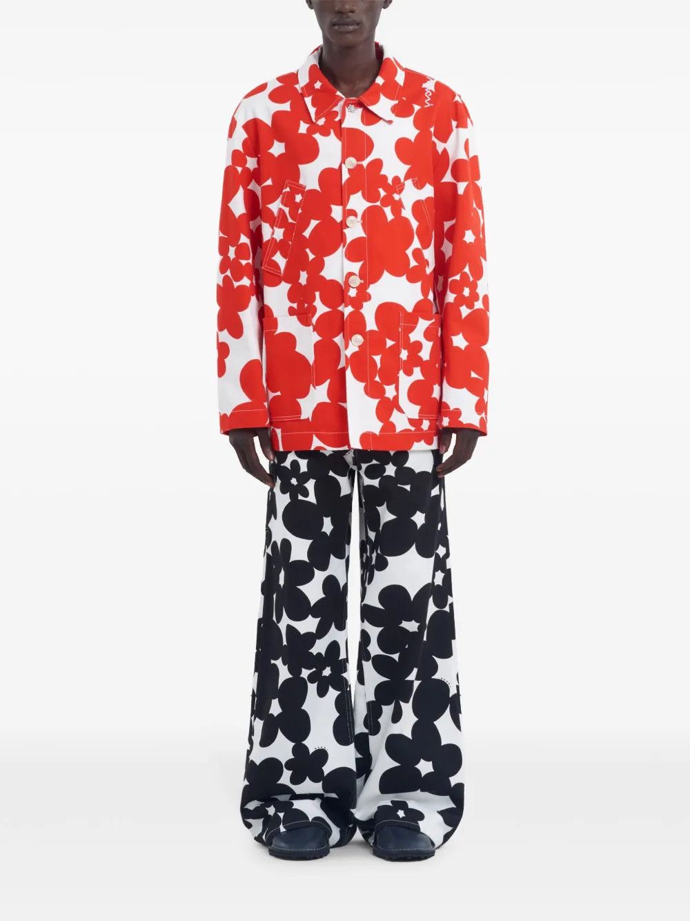 Marni o1w1db10526 Button Ups in Red Size US L / EU 52-54 / 3 - 3 Thumbnail