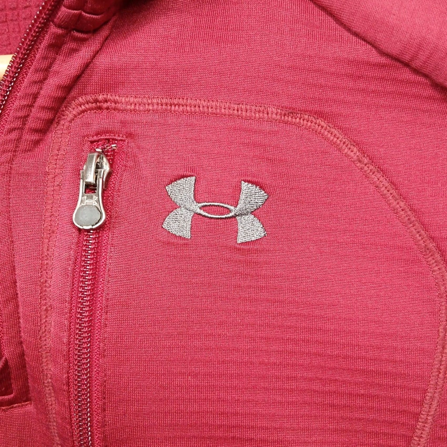 Under Armour Under Armour ColdGear 1/4 Zip Pullover Men XL Red Long Sleeve Performance Top Size US XL / EU 56 / 4 - 4 Thumbnail