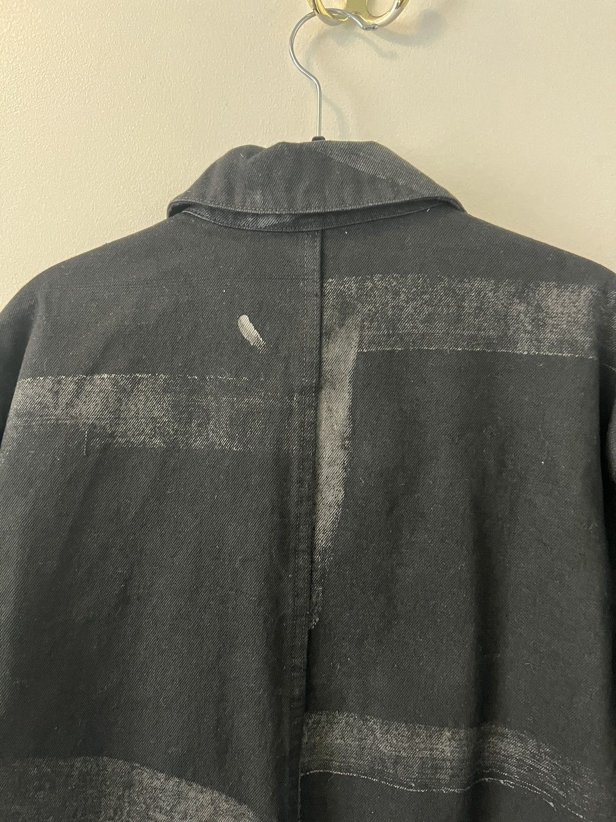 Raleigh Denim Raleigh Denim Black Vidalia Hand Painted Chore Coat - Large Size US L / EU 52-54 / 3 - 10 Thumbnail