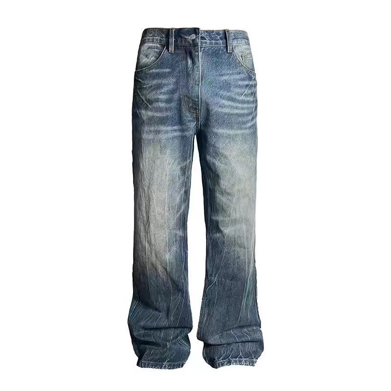 Japanese Brand × Jean Washed Street Aged Straight Leg Jeans Size US 34 / EU 50 - 4 Thumbnail