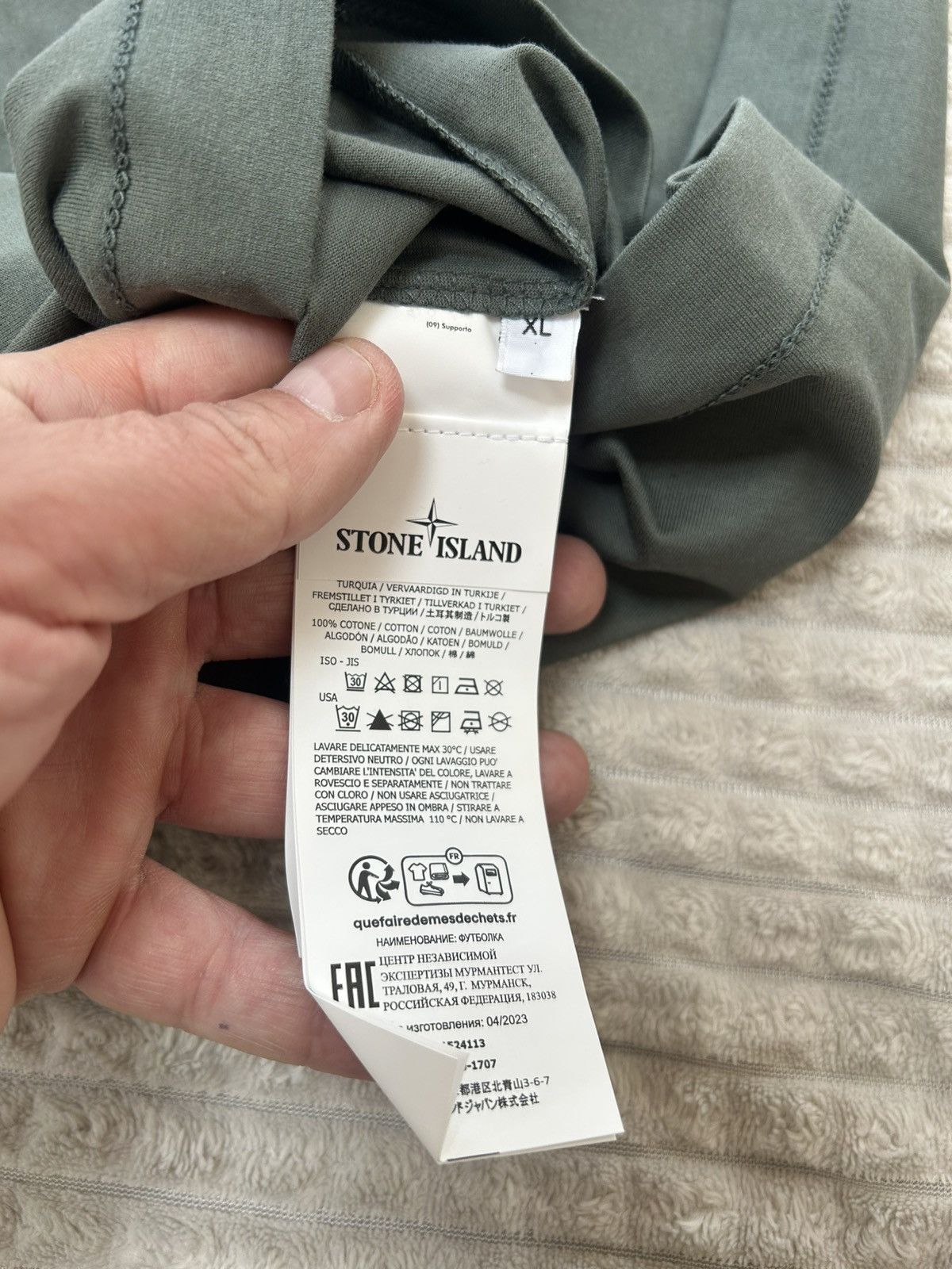 Stone Island Mens Stone Island T shirt 23/24 season Size US XL / EU 56 / 4 - 4 Thumbnail