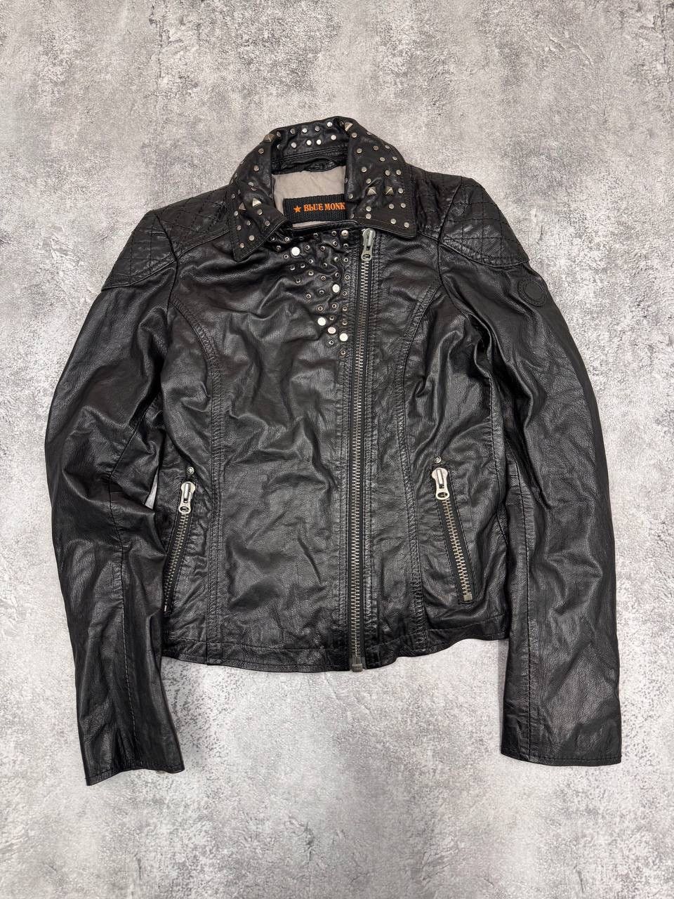 Other Blue Monkey Men Black Leather Jacket Size S Size US S / EU 44-46 / 1 - 1 Thumbnail