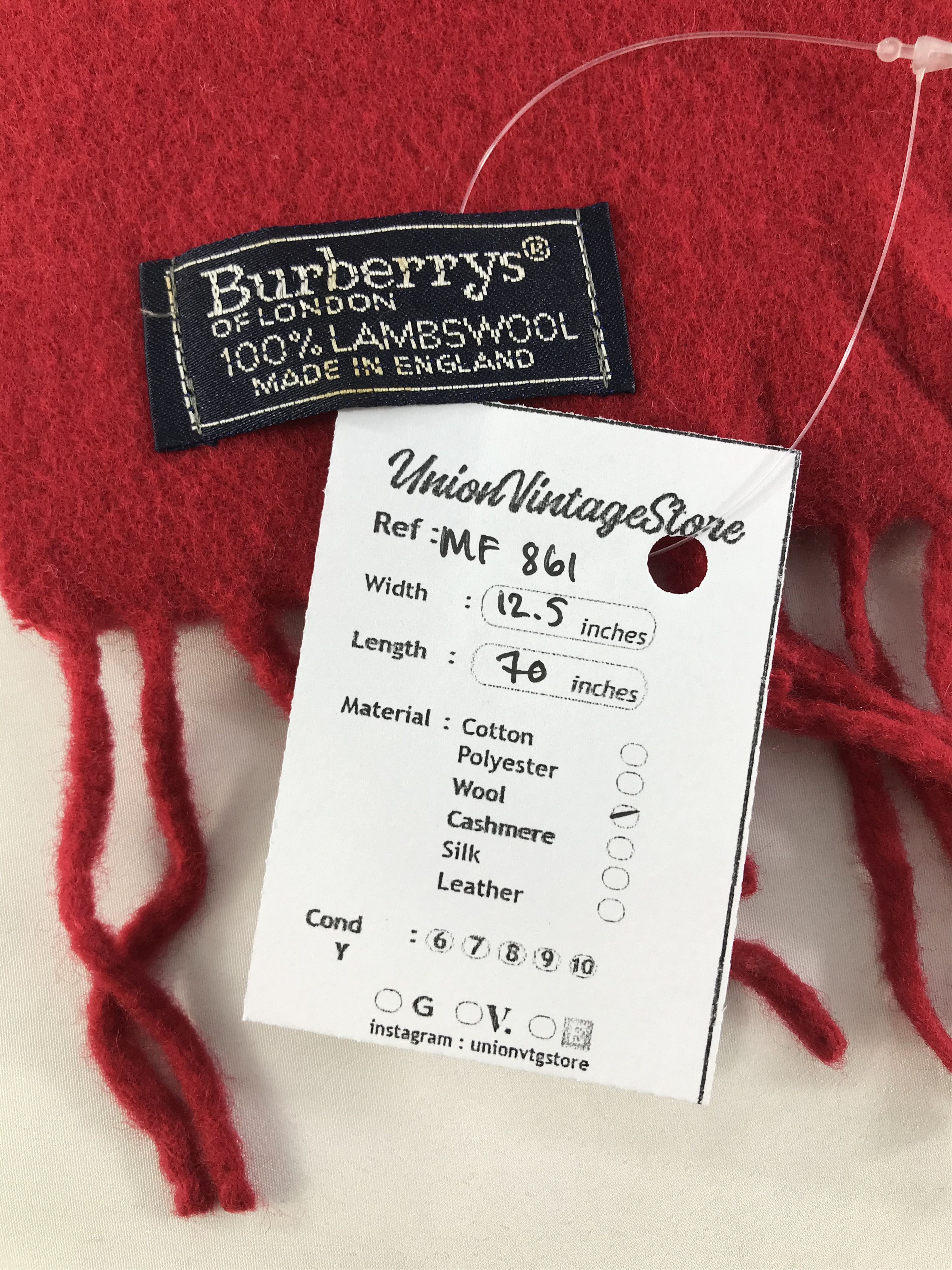 Burberry Vintage Burberry Scarf/Muffler/Neckwear MF861 Size ONE SIZE - 5 Thumbnail