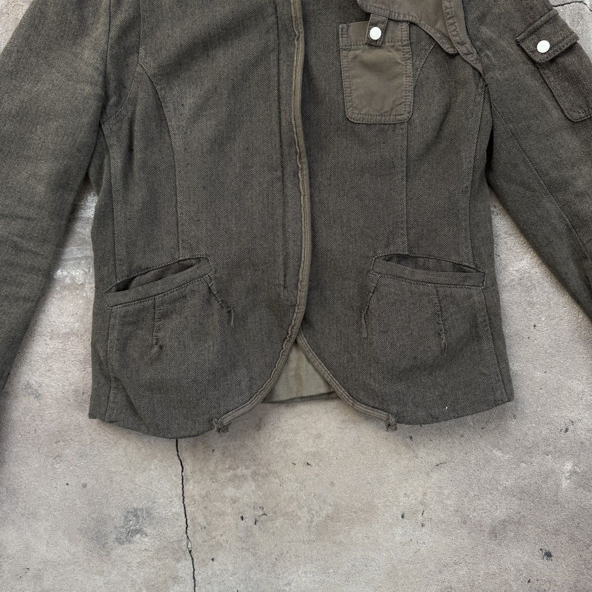 Hugo Boss Vintage Hugo Boss Orange Military Blazer Hooded Jacket Size M / US 6-8 / IT 42-44 - 5 Thumbnail