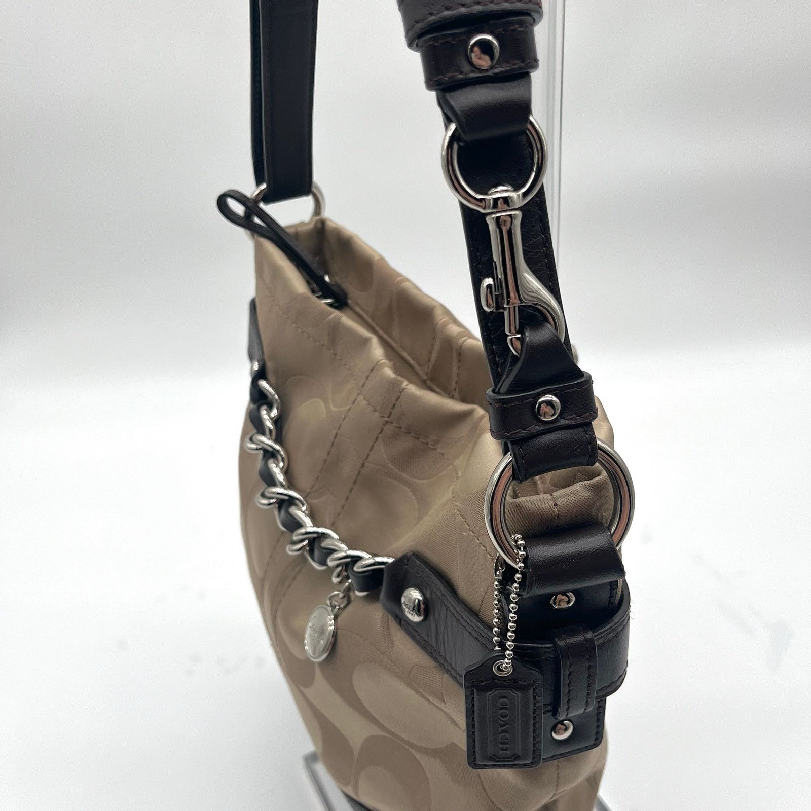 Coach COACH Signature Hobo Optic Braided Chain Shoulder Bag Size ONE SIZE - 7 Thumbnail