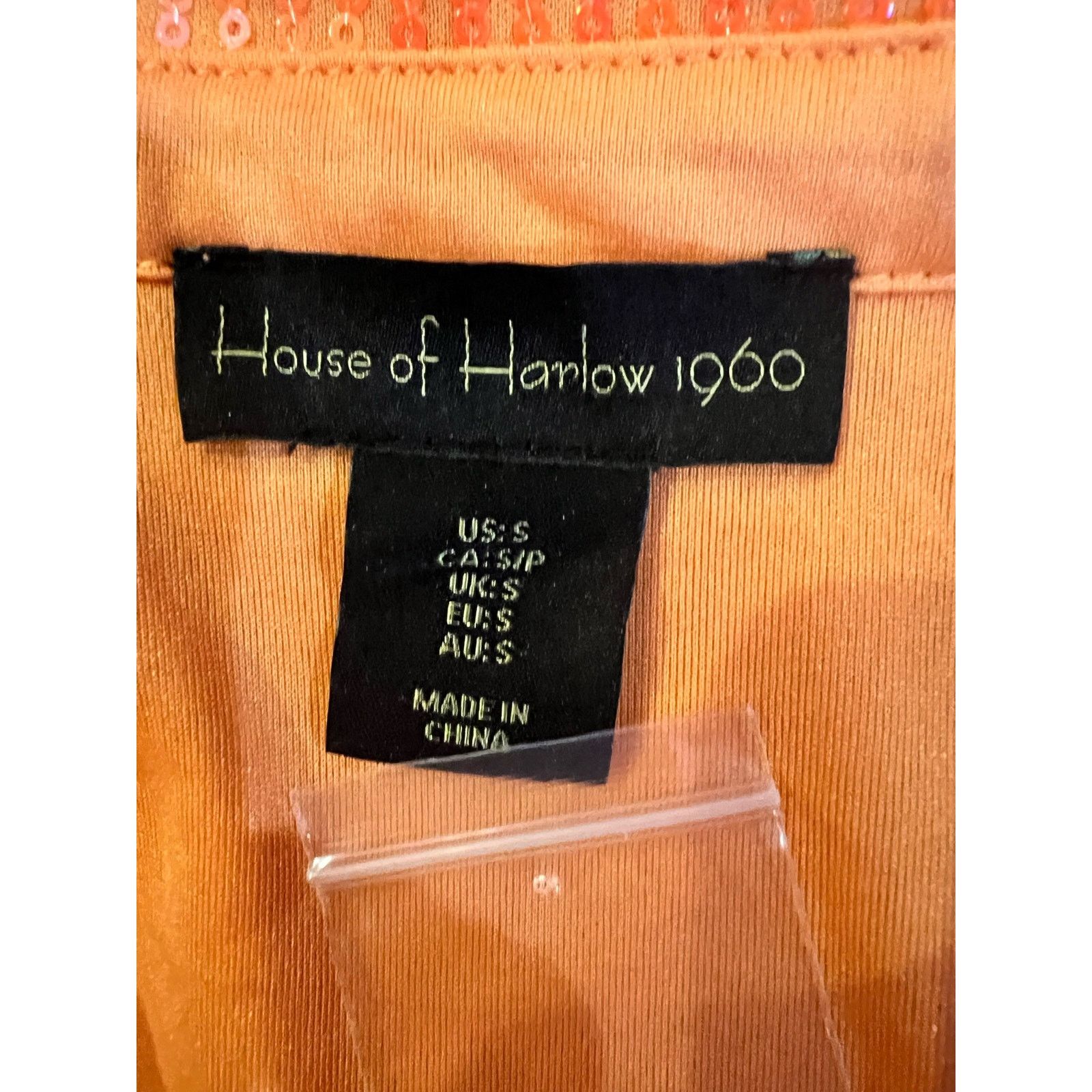 House of Harlow House Of Harlow 1960 Sequins Wrap Dress Orange NWT Small Size S / US 4 / IT 40 - 5 Thumbnail