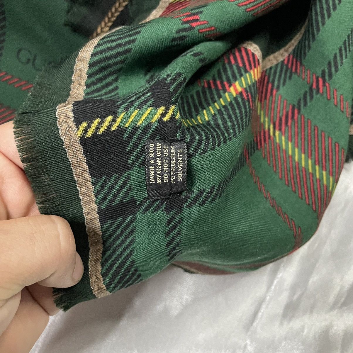 Gucci × Vintage Vintage Gucci wool Scarf Size ONE SIZE - 5 Thumbnail