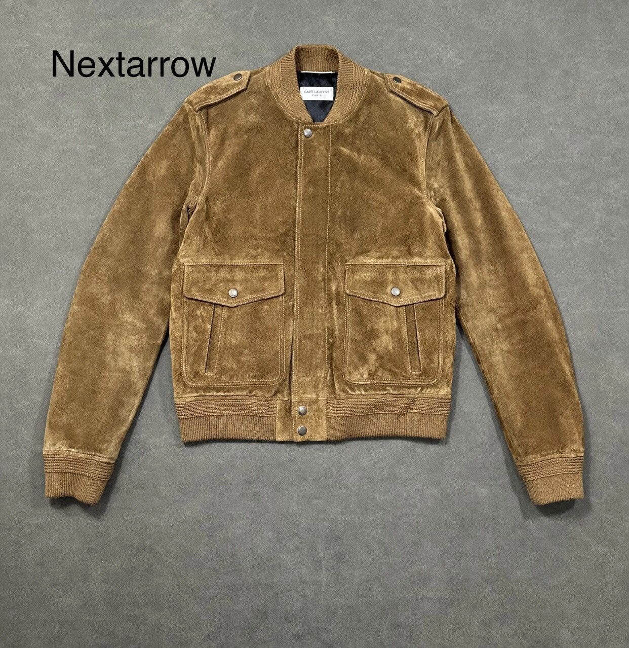 Saint Laurent Paris Saint Laurent Leather Suede Jacket 2412-Nextarrow Size US M / EU 48-50 / 2 - 1 Thumbnail