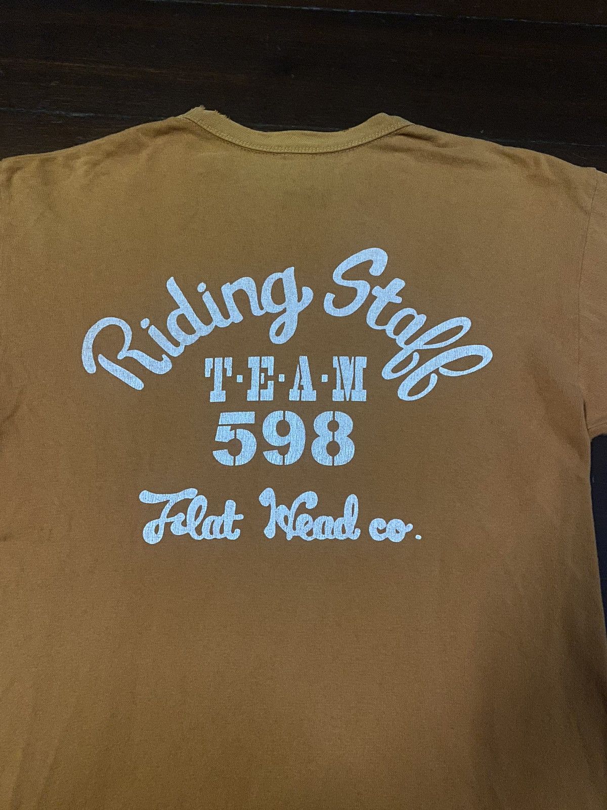 Iron Heart × The Flat Head × Warehouse Fire 🔥 THE FLAT HEAD riding staff team 598 B2 Size US M / EU 48-50 / 2 - 4 Thumbnail