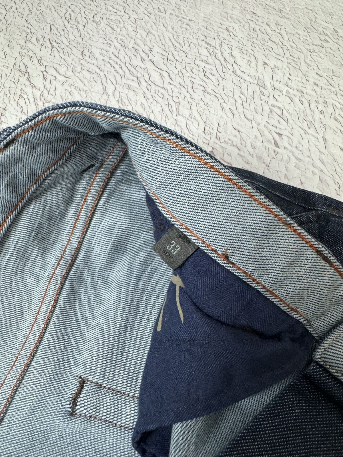 Indigo Pantaloni Torino PT05 cropped Jeans Grunge Relaxed Fit Dark Size US 33 - 12 Thumbnail