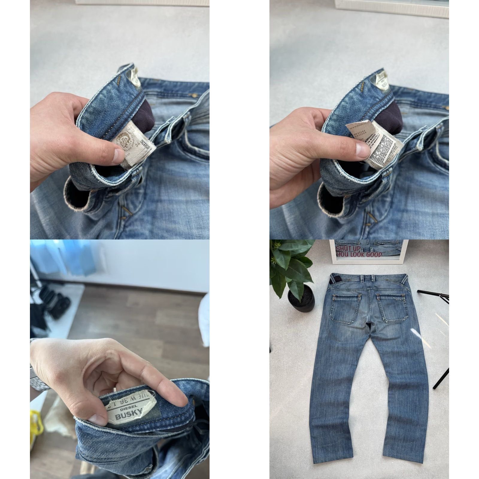 Diesel VINTAGE Diesel Jeans Bucky Herren Denim Jeans Blue Regular 36in Inseam 36 USA 90s Mens Jeans Size US 36 / EU 52 - 8 Thumbnail